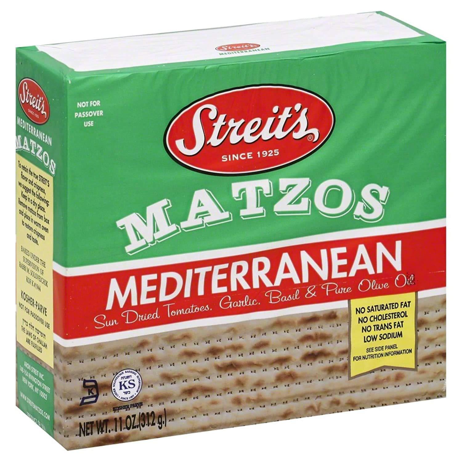 Streits Matzos Mediterranean Unleavened Bread Matzo Crackers 11 Oz