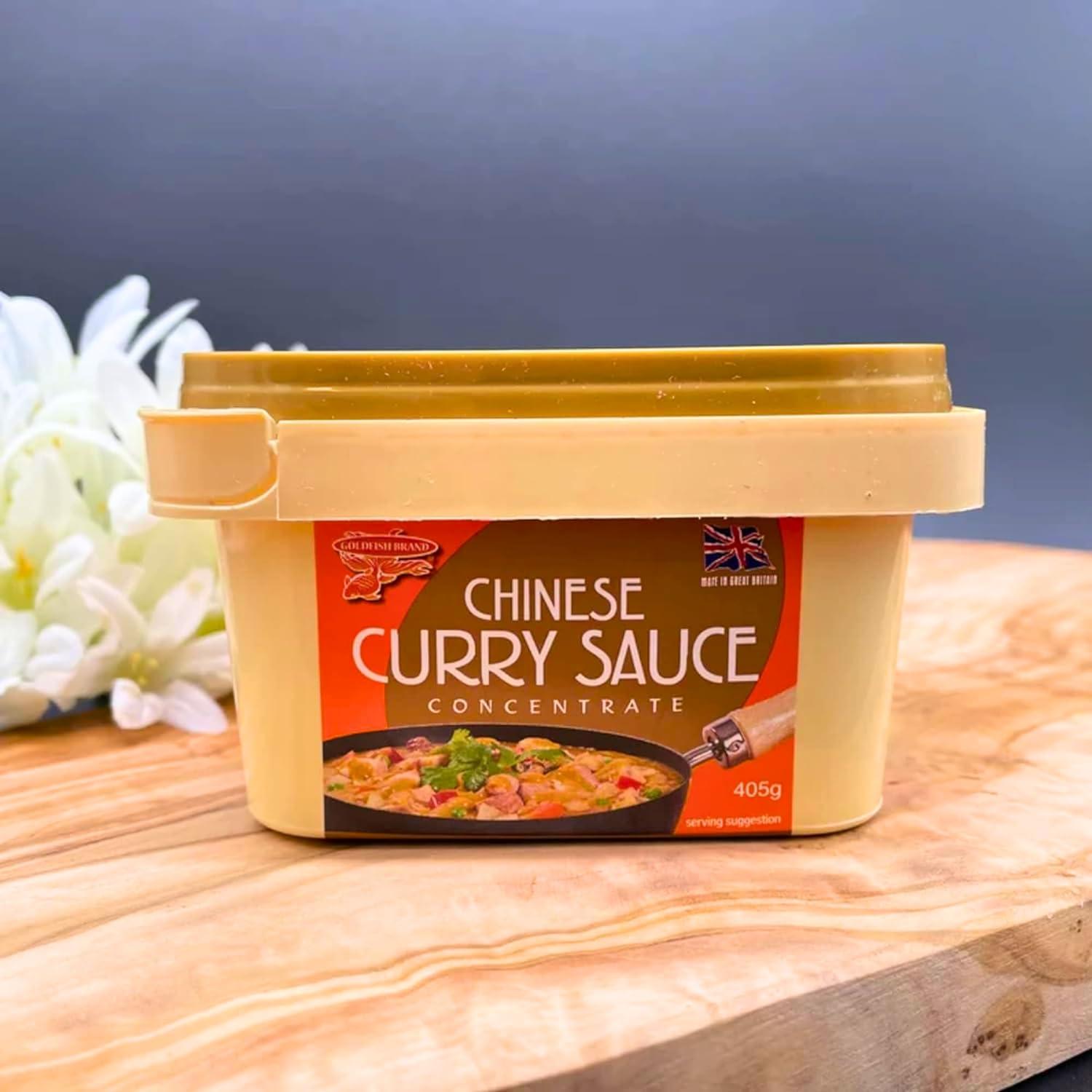 Goldfish Chinese Takeaway Curry Sauce Paste Concentrate 405g Original Vmart