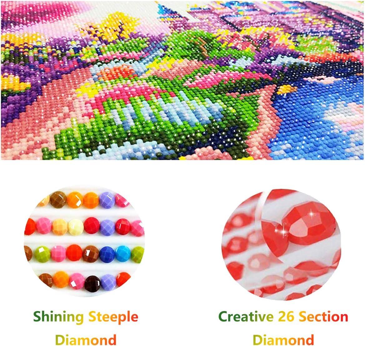 Diamond Painting Kits for Adults, 5D Colourful Dragon Diamond Art Kits Full  Dril
