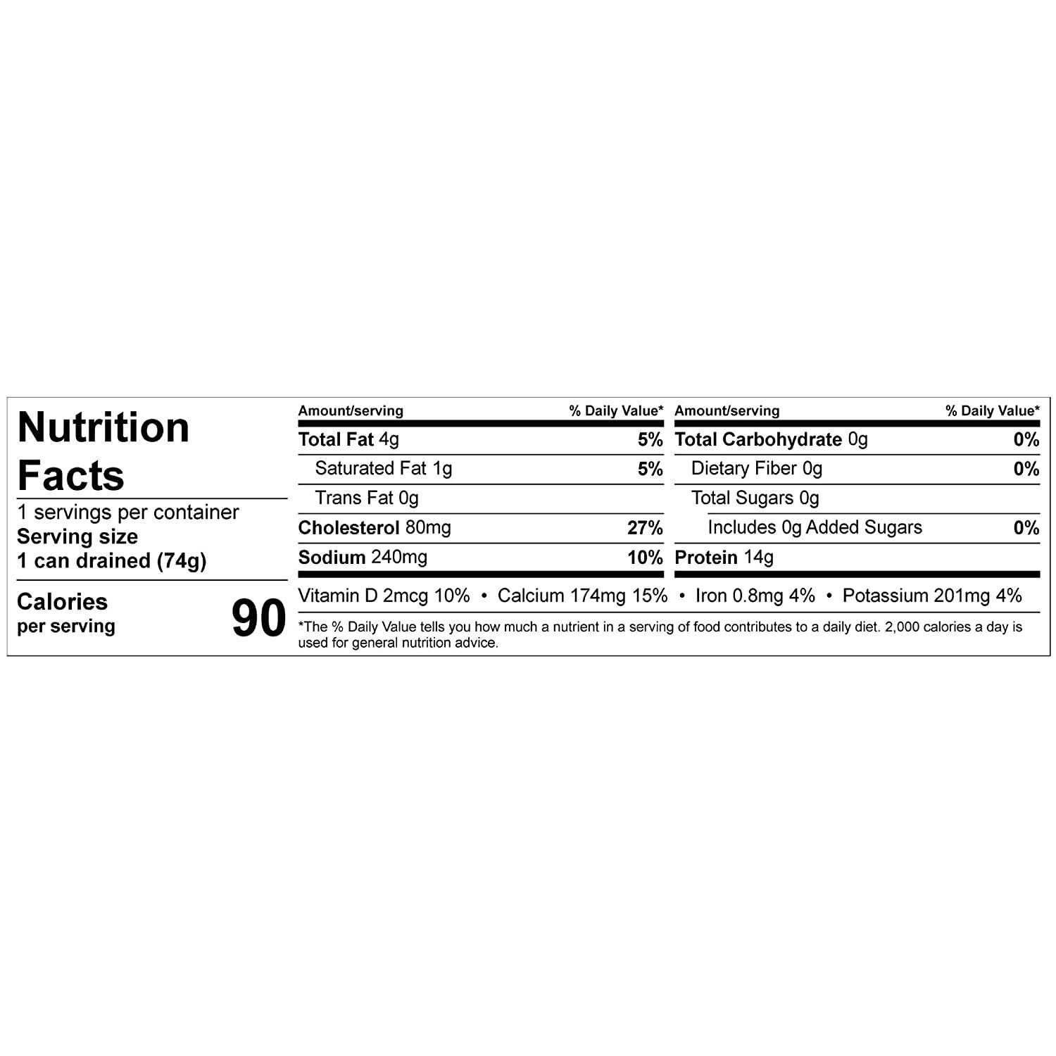 Chicken of the Sea Sardines in Water 3.75 oz Premium Quality Seafood