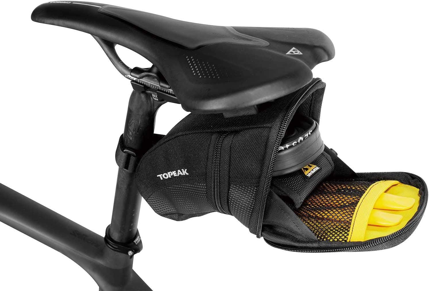 Topeak Aero Wedge Pack Medium Black with Fixer F25 Compact Bike