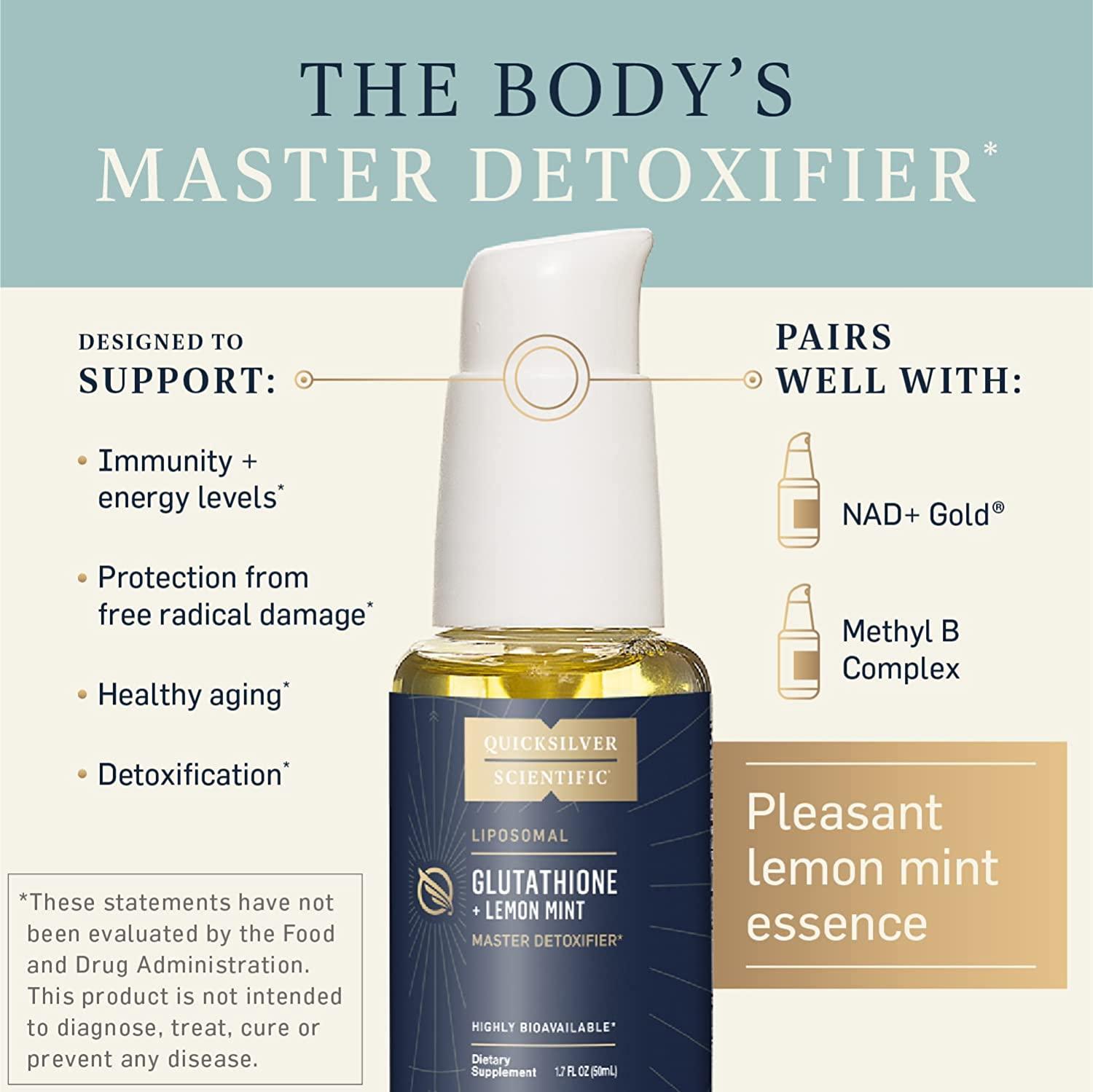 Quicksilver Scientific Liposomal Glutathione 100mg Detox & Immune