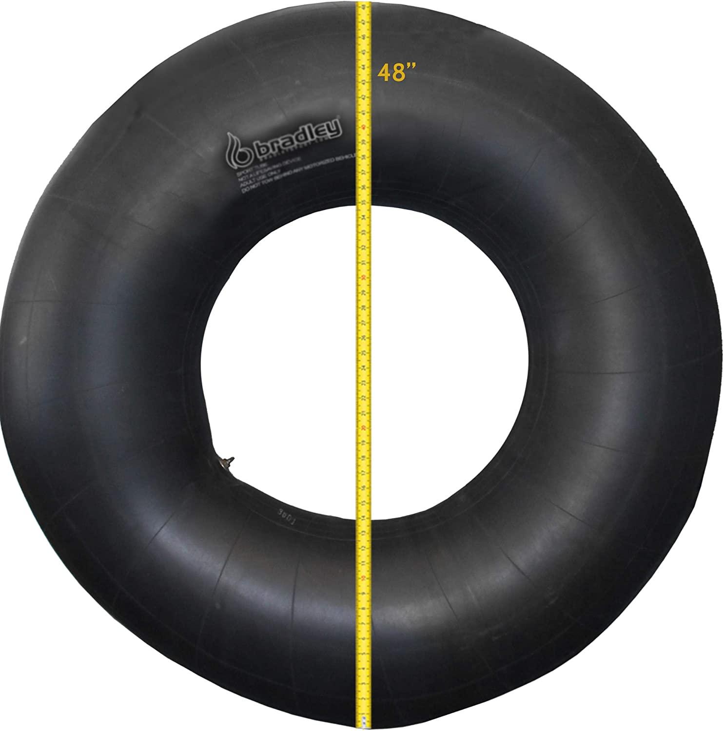 Bradley Heavy Duty Rubber Snow Tube River Tubing & Sledding Float Pool & Truck Inner Tube 48