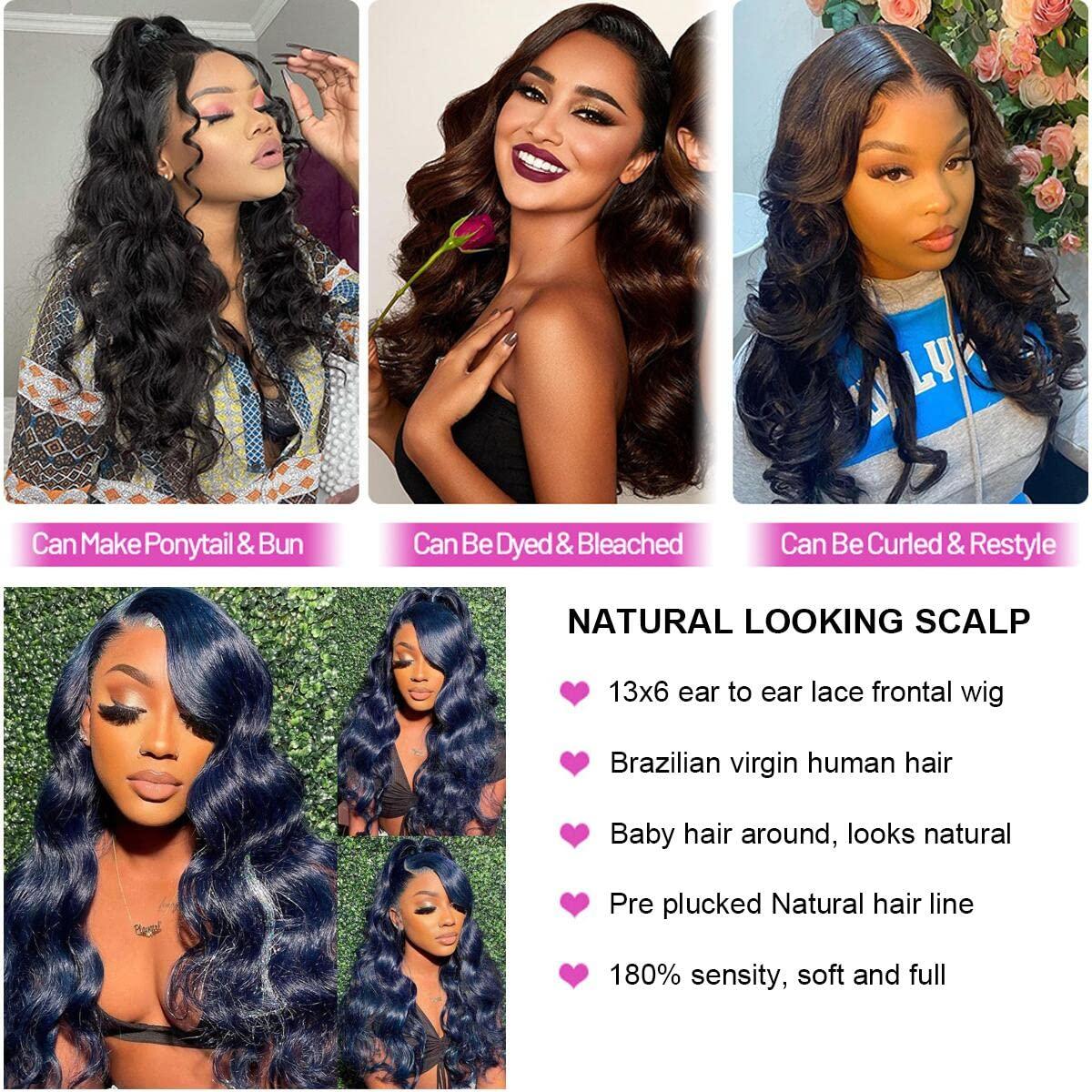 Body Wave 13x6 Lace Frontal Closure With Baby Hair Pre Plucked Frontal  Transparent HD Lace Closure Virgin Human Hair Closure for Making Wigs 180%