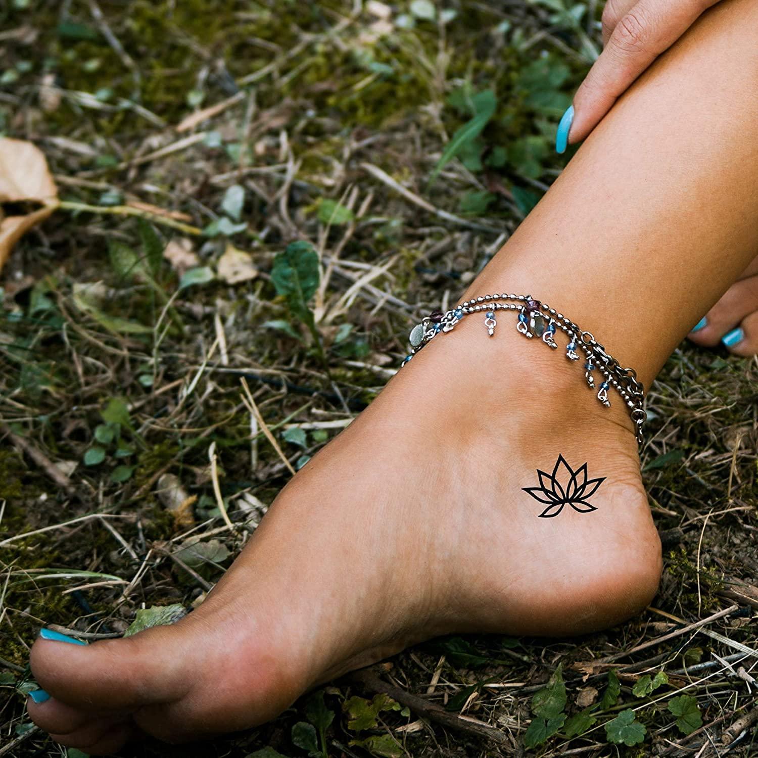 ankle tattoos flowers - Lemon8 Search
