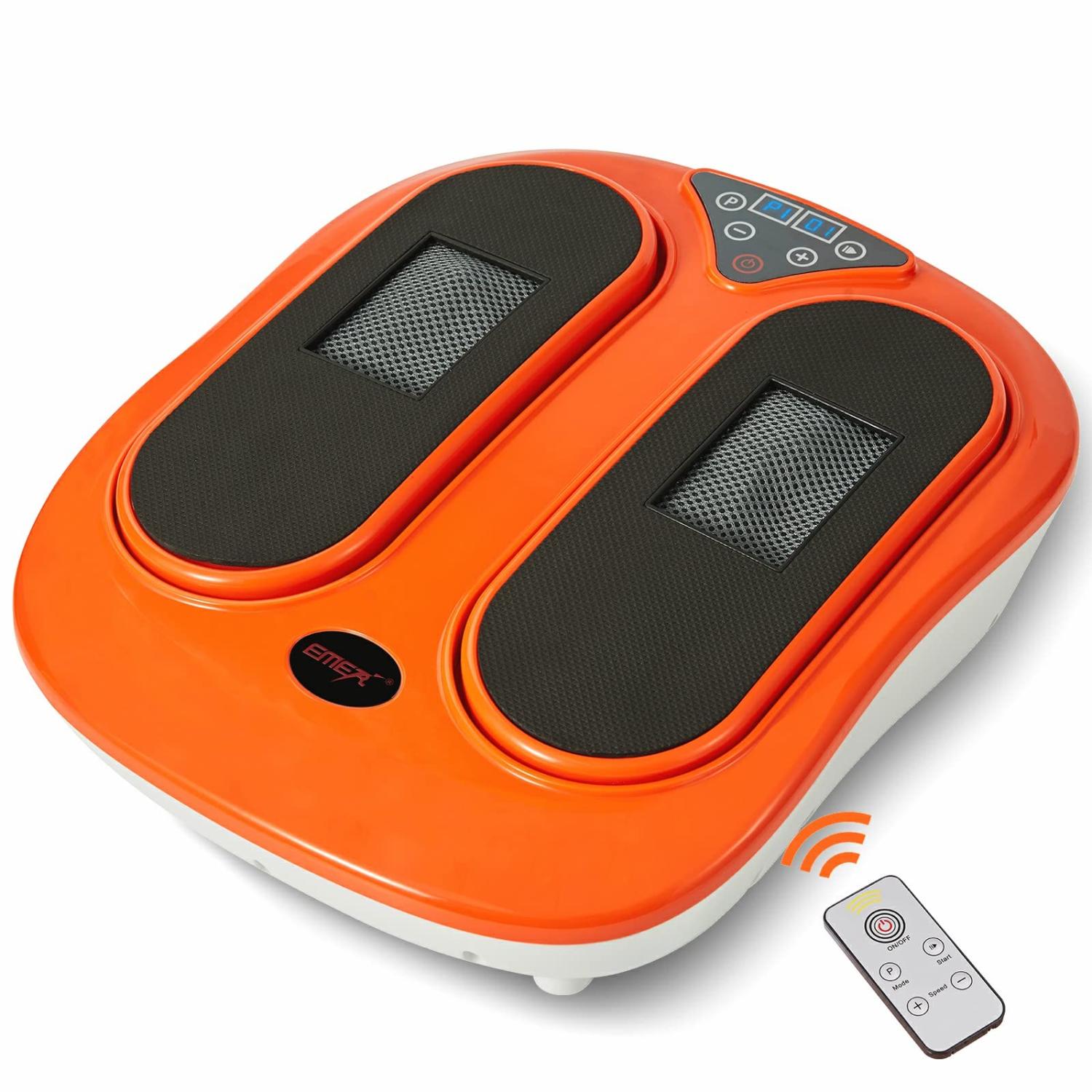EMER Foot Massager Machine with Remote Control, Adjustable Vibration