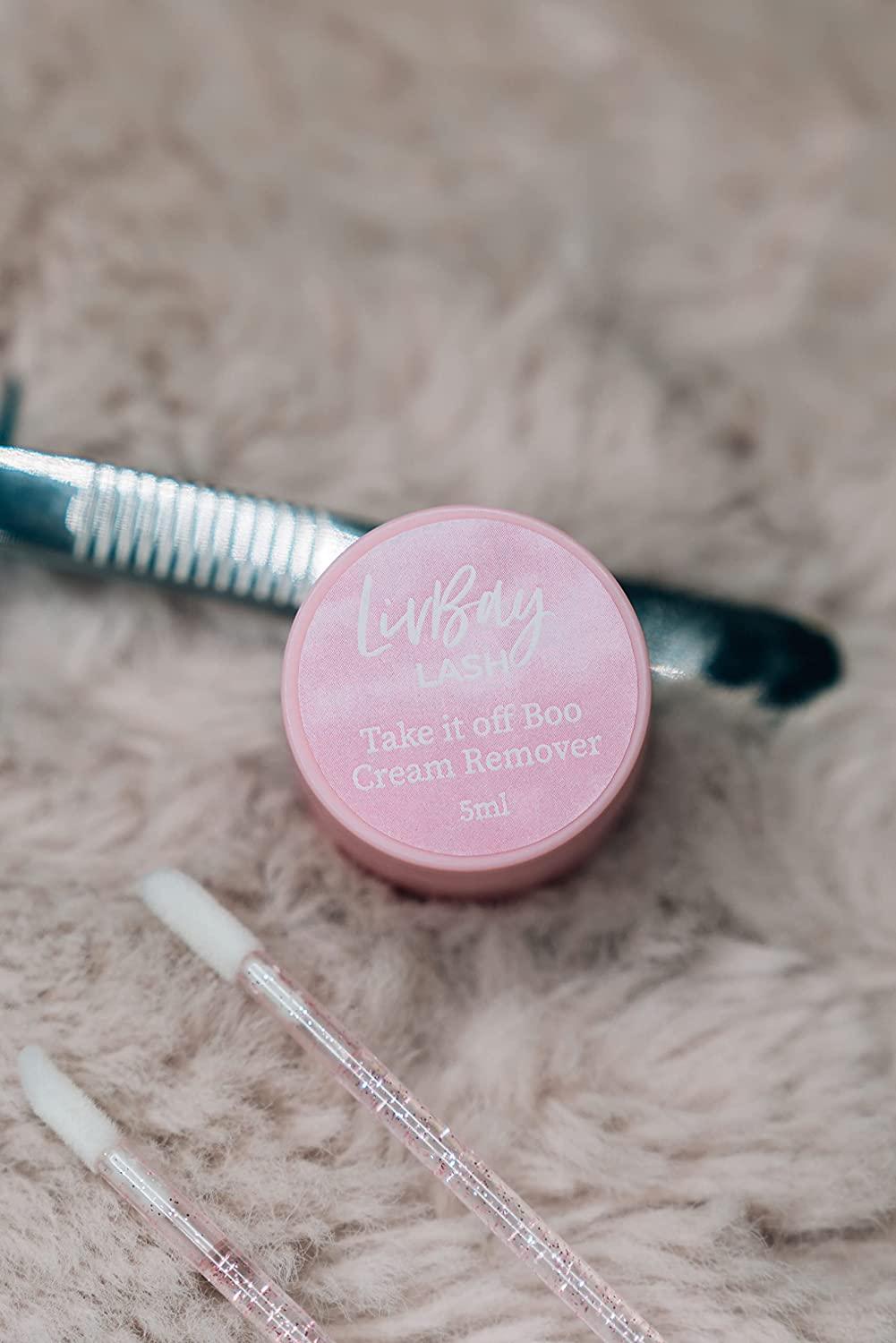 LivBay Lash Lash Cream Remover No Scent & Quick Eyelash Adhesive Removal and Dissolver for