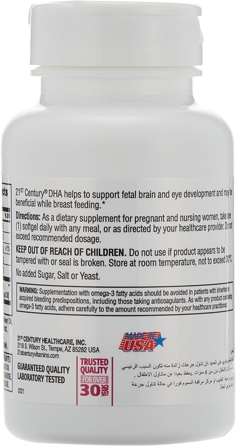 21st Century Prenatal Multivitamin with DHA 2 Bottles, 60 Tablets and