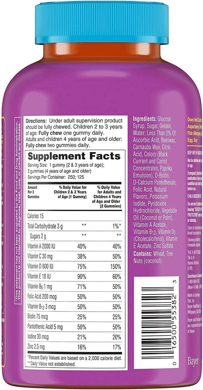Flintstones Gummies Complete Children s Multivitamin 250 ct