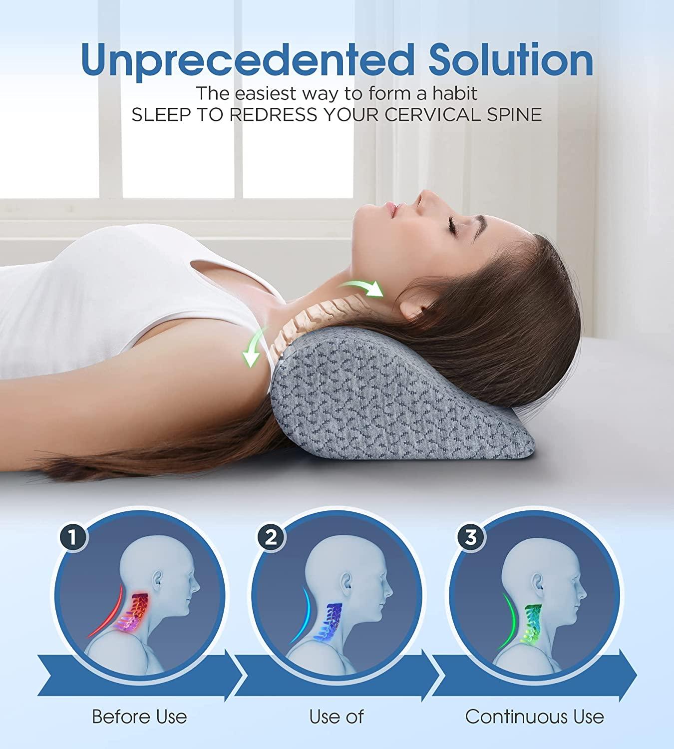 Cervical Neck Pillows for Pain Relief Sleeping, High-Density