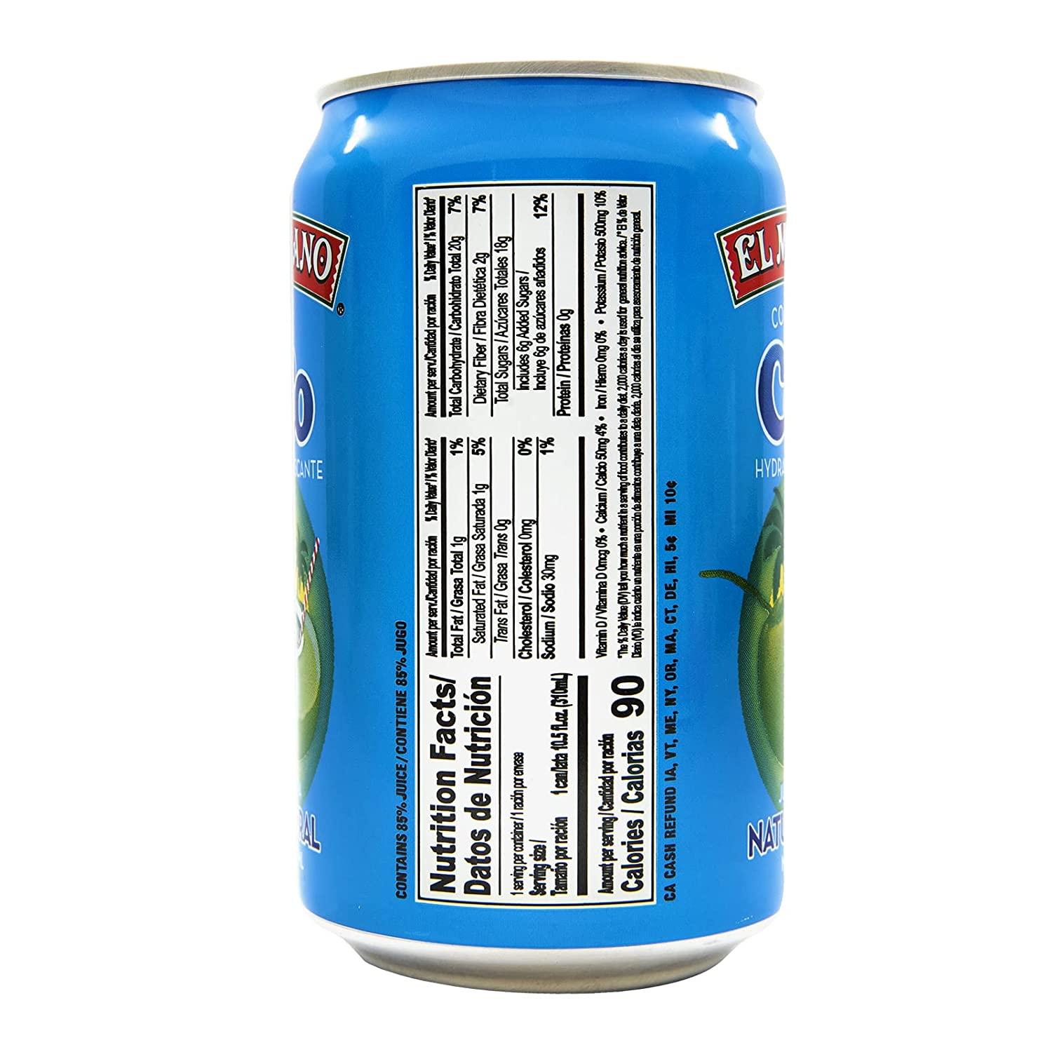 El Mexicano Coconut Water 10.5oz (Pack of 24) Agua De Coco White