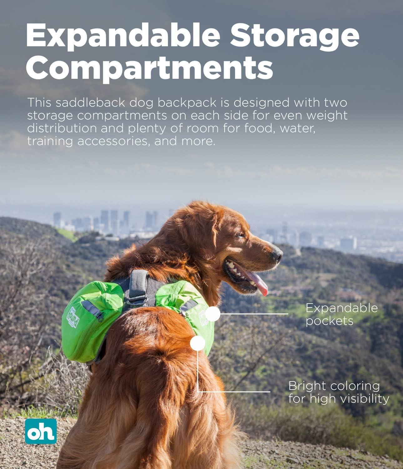 Outward Hound Daypak Green Dog Saddleback Backpack Large Buy Now