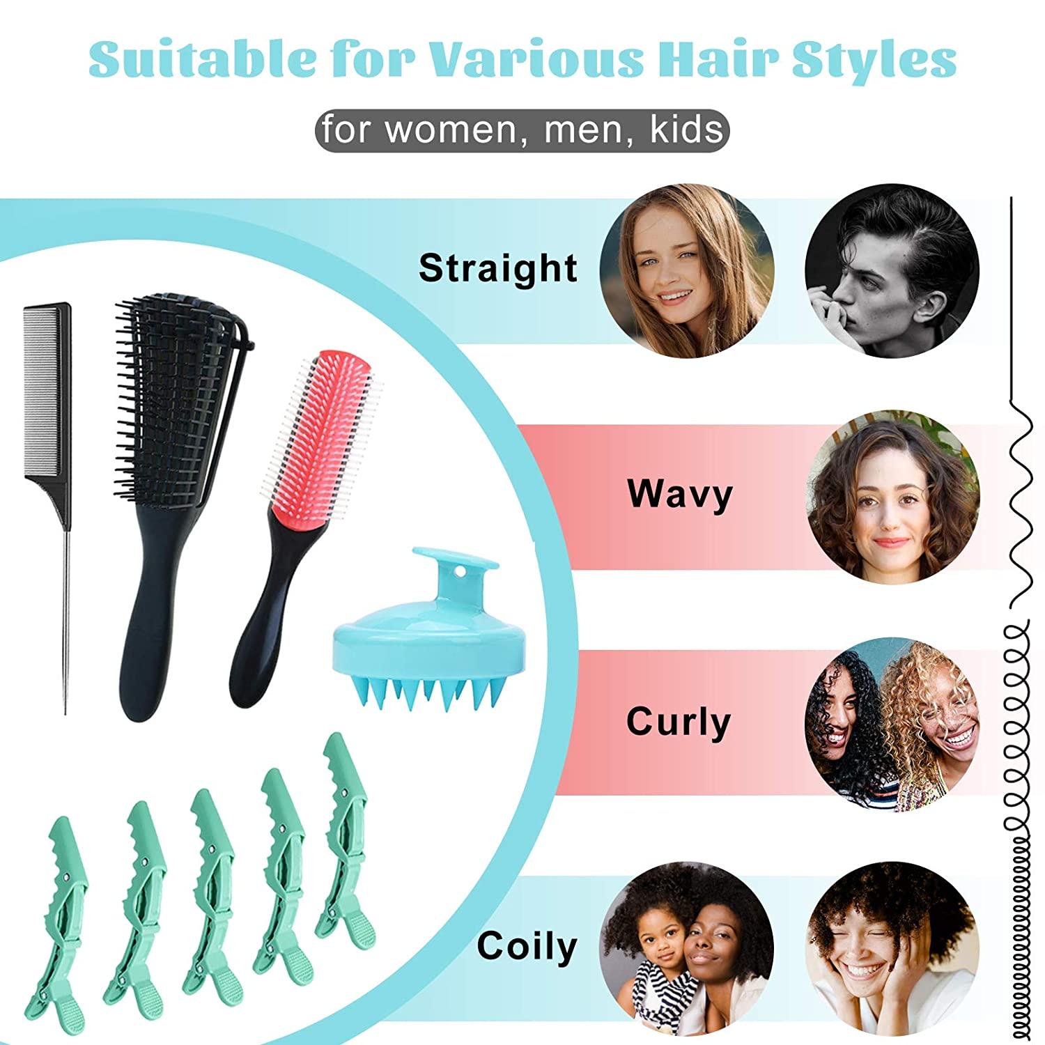 Detangling Rat Tail Styling Straight Curly Wet Scalp Massage Brush Hair  Comb Buy Styling Hair Brush,Salon Brush,Massage Brush Product On |  Detangling Rat Tail Comb Scalp Massage Brush For Women Straight Curly |