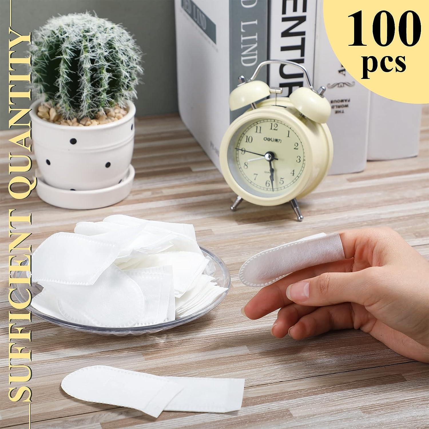 Treela 100 Pieces Finger Cots Disposable Finger Covers Newborn Baby