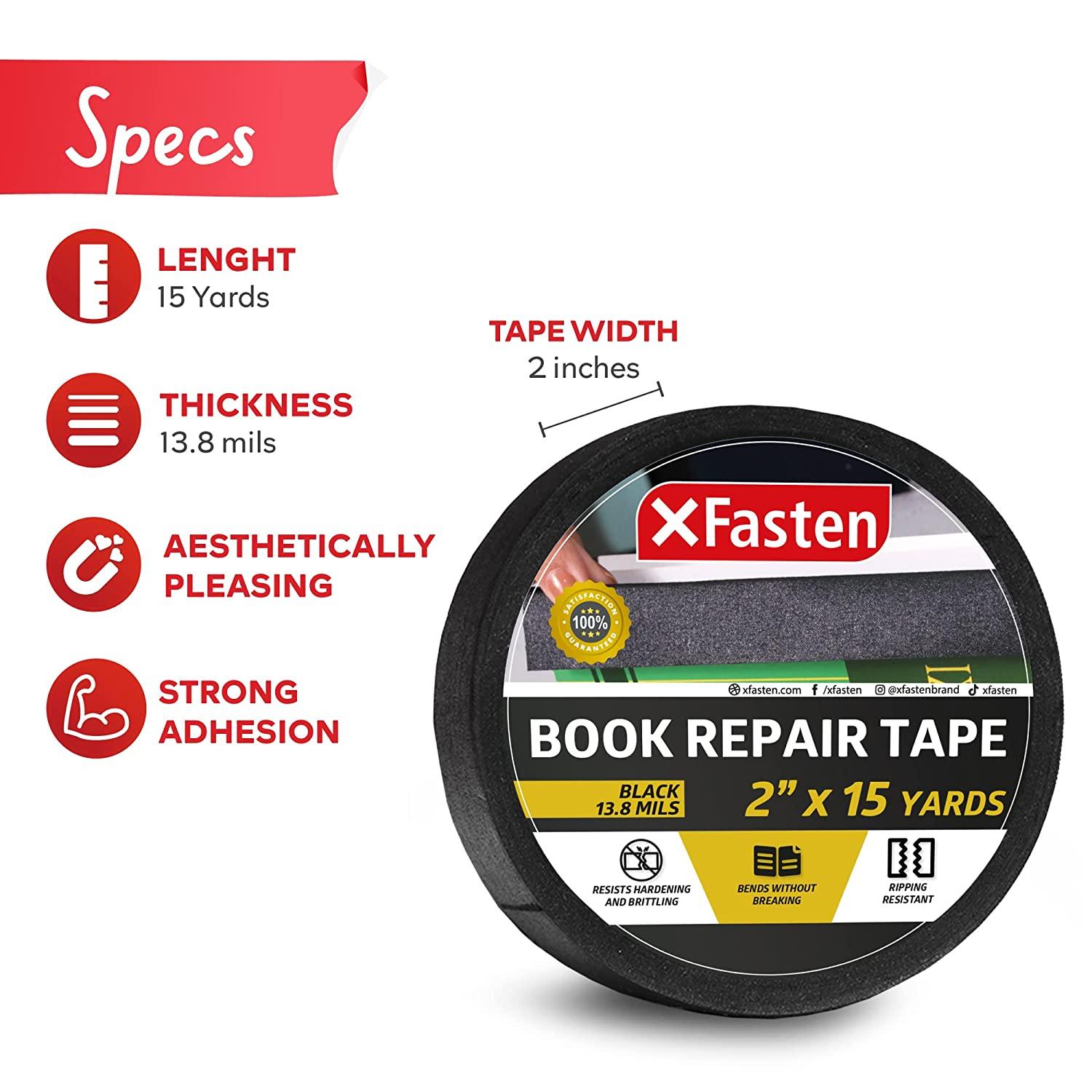 2 in X 15 Yds Black Bookbinding Tape Cloth Book Repair Tape - China Gaffer  Tape Black, Cloth Gaffer Tape