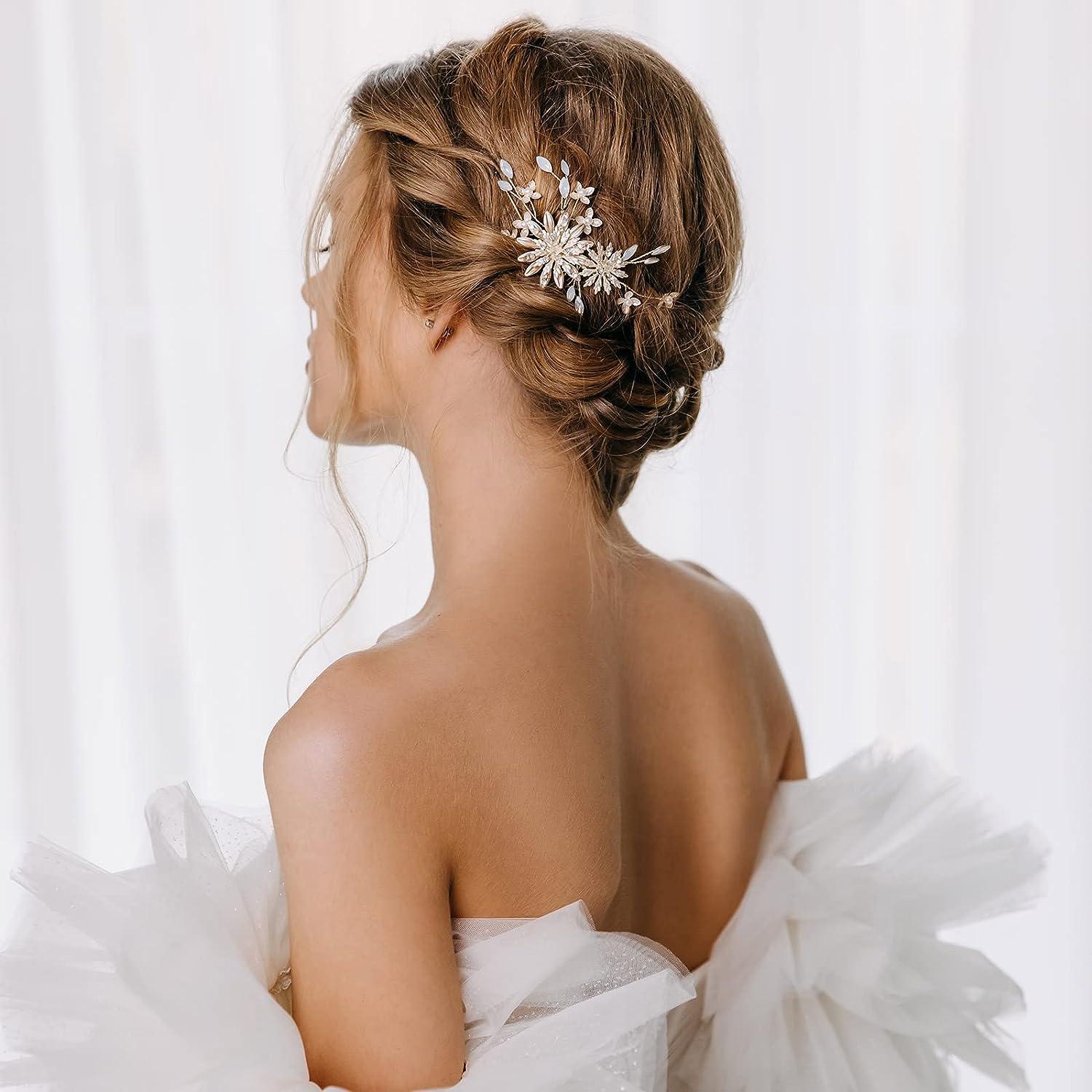AW BRIDAL Ivory Flower Wedding Hair Comb | Bridal Headpiece Accessories for Women & Girls - Gold | Buy Now with Express International Delivery | GoSupps.com AW BRIDAL Ivory Flower Wedding Hair Comb | Bridal Headpiece Accessories for Women & Girls - Gold | Buy Now with Express International Delivery | GoSupps.com