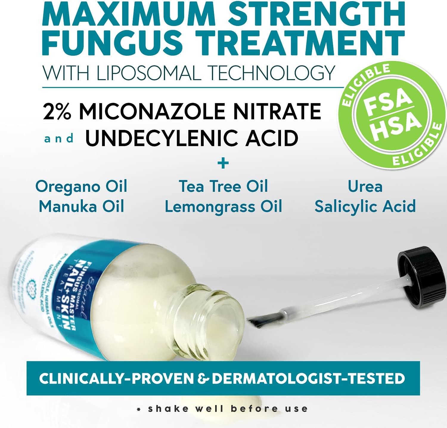 Ebanel Foot Fungus Treatment Extra Strength Athletes Foot Cream with Miconazole, Undecylenic