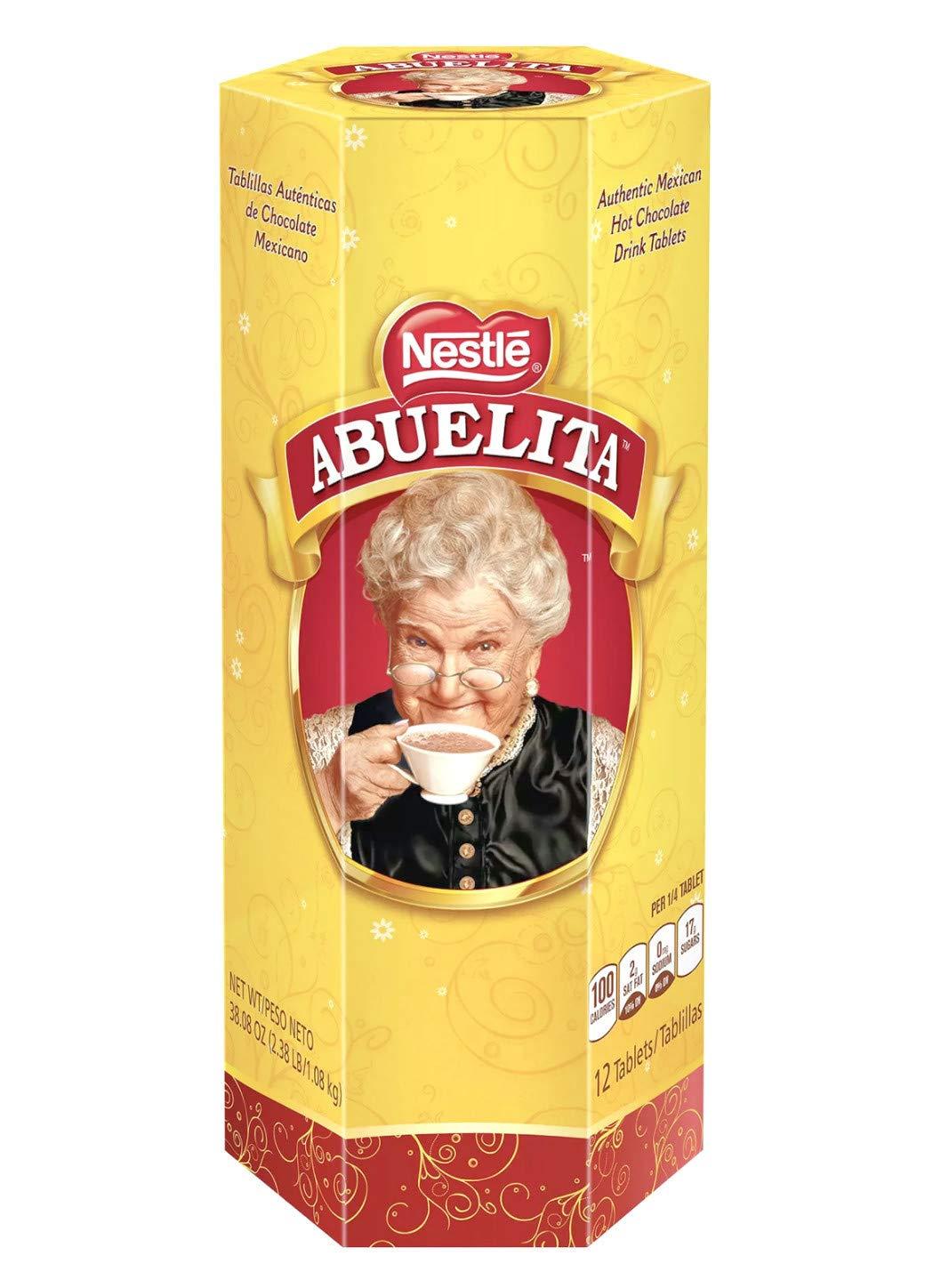 Nestle Abuelita Authentic Mexican Chocolate Drink Mix 2.38 Lb (Pack of 2 /  24 Tabs) Chocolate 12 Count (Pack of 2)