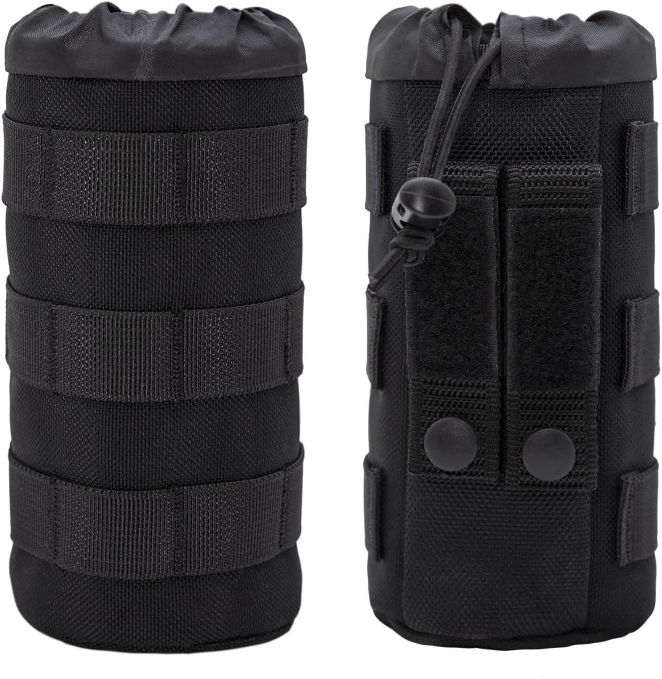 Dotacty MOLLE Bottle Pouch Holder for Duty Belt Backpack Tactical Water  Bottle Holster Hydration Carrier Heavy Duty Sport Bottle Bag for Hiking  Climbing Camping Fishing Hunting Leo Police Patrol Black