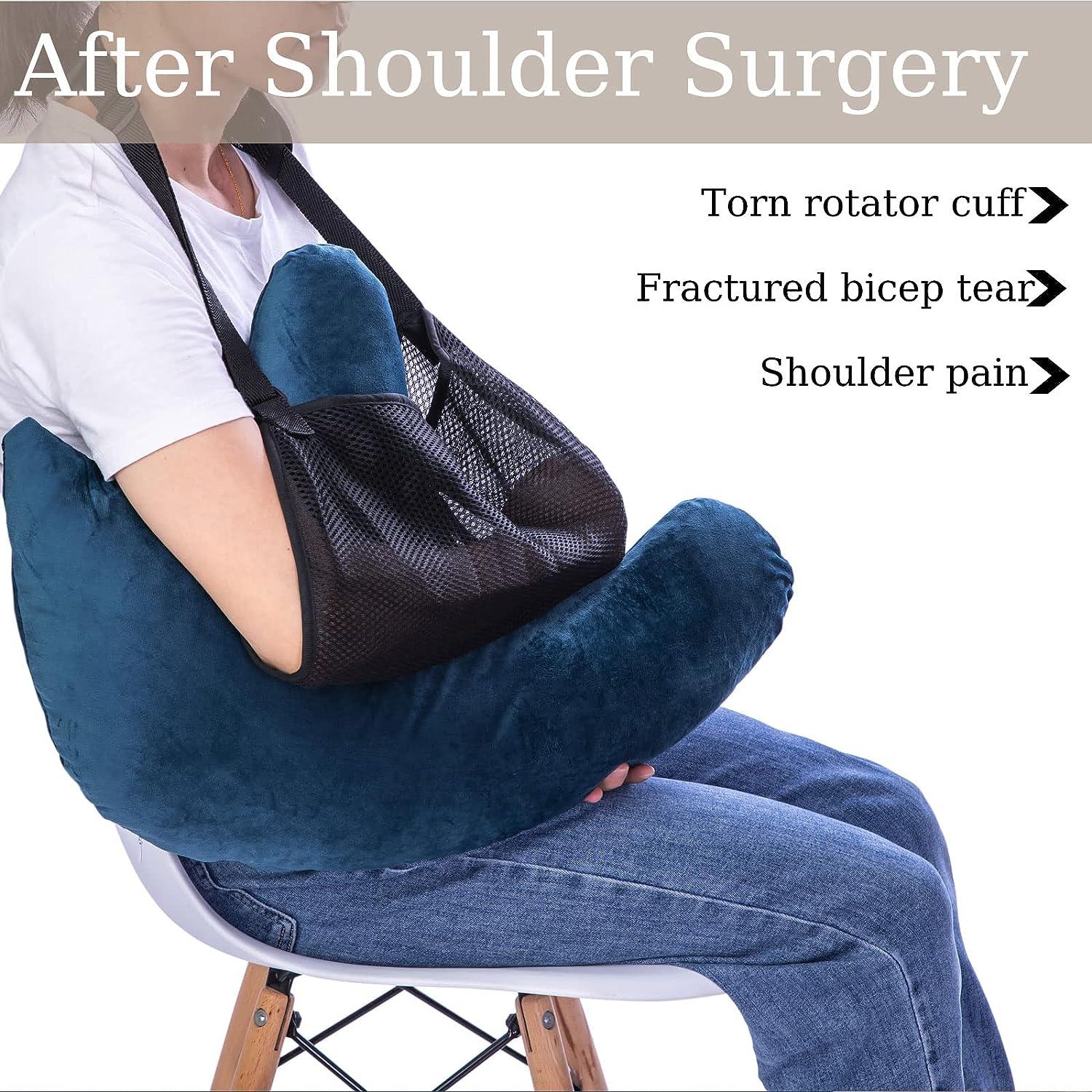 rotator cuff wedge pillow with arm hole