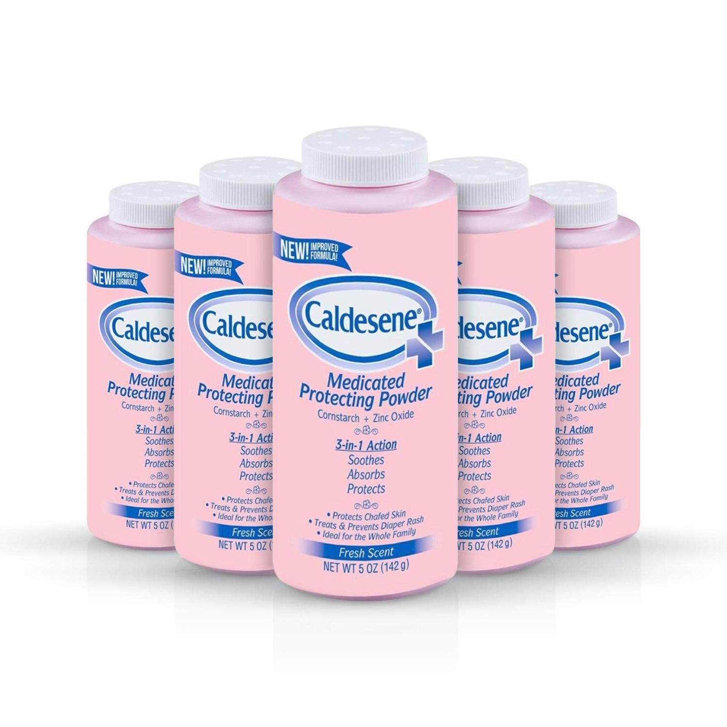 Caldesene Medicated Protecting Powder with Zinc Oxide & Cornstarch, 5