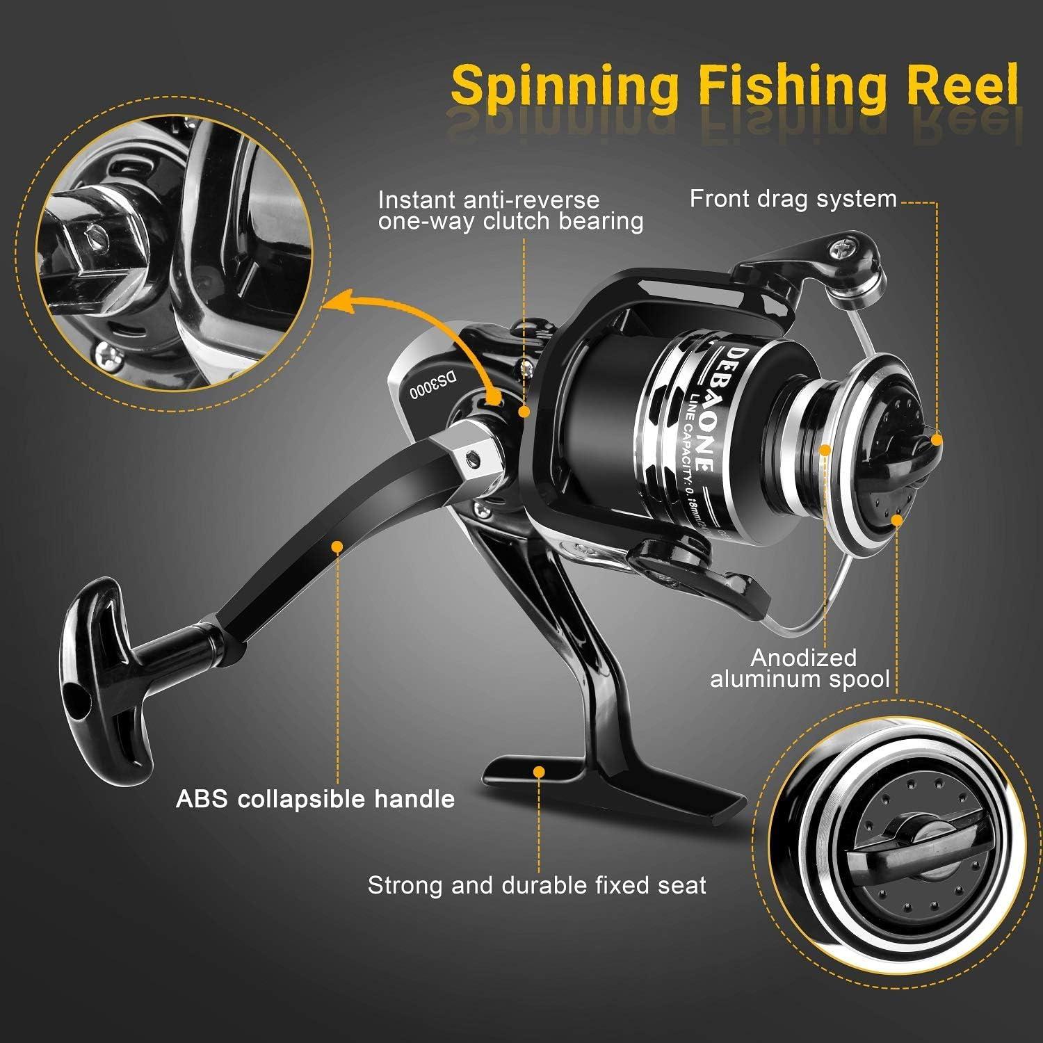 Buy Angelrute Complete Set - Telescopic Carbon Fiber Fishing Rod & Combo  Kit for Salt & Fresh