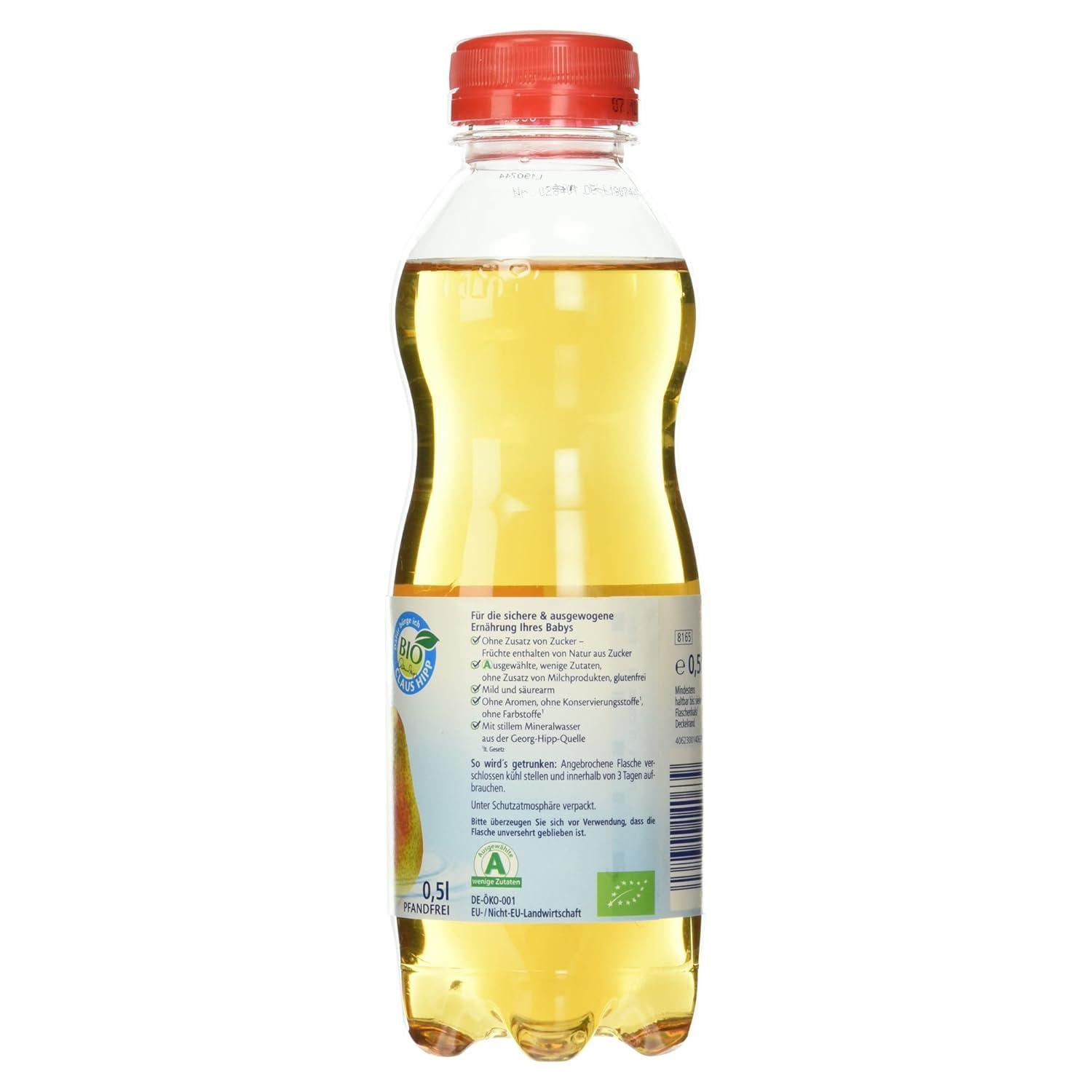 Hipp Organic Mild Pear Juice Mineral Water 500ml Healthy Kids