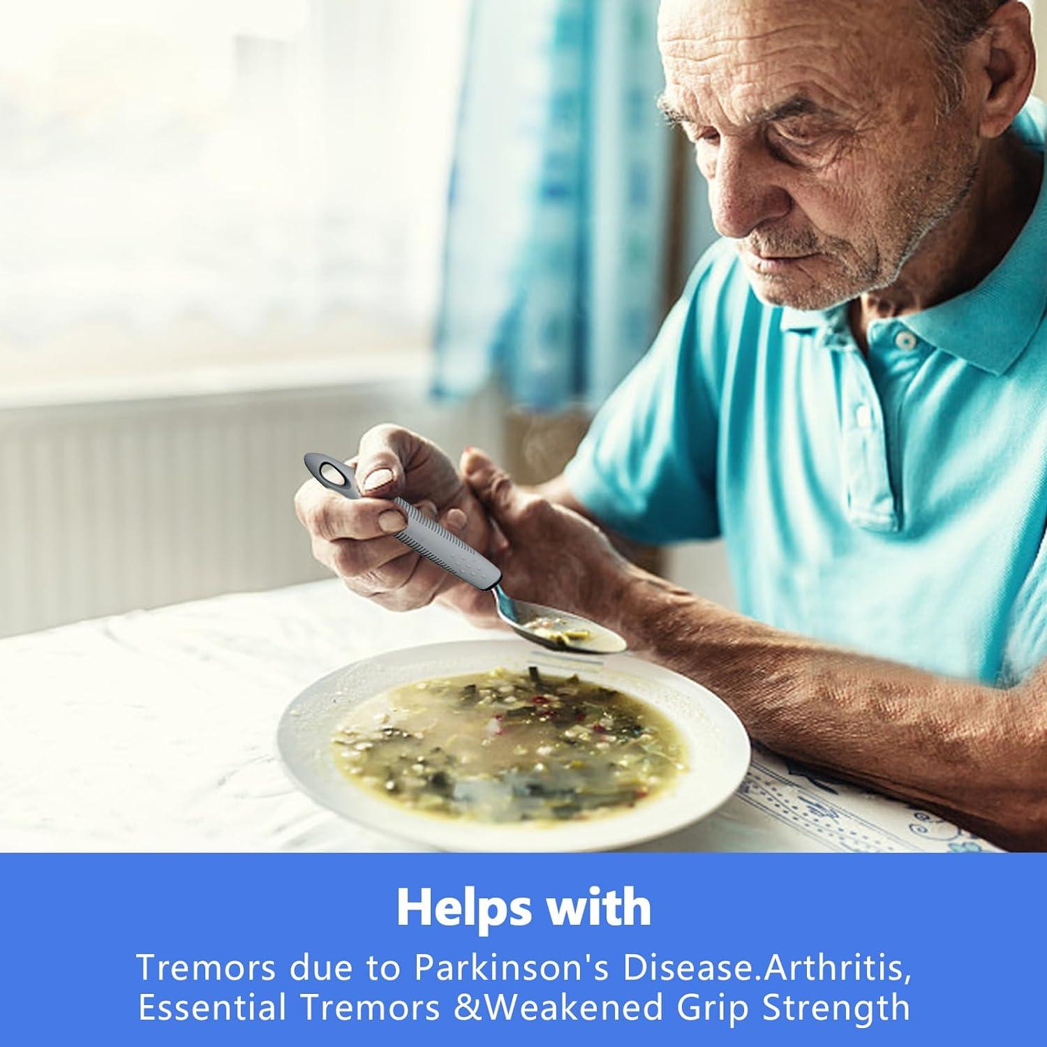 Beticam Extra Wide Handles Easy Grip Cutlery Set of 4 Cutlery for