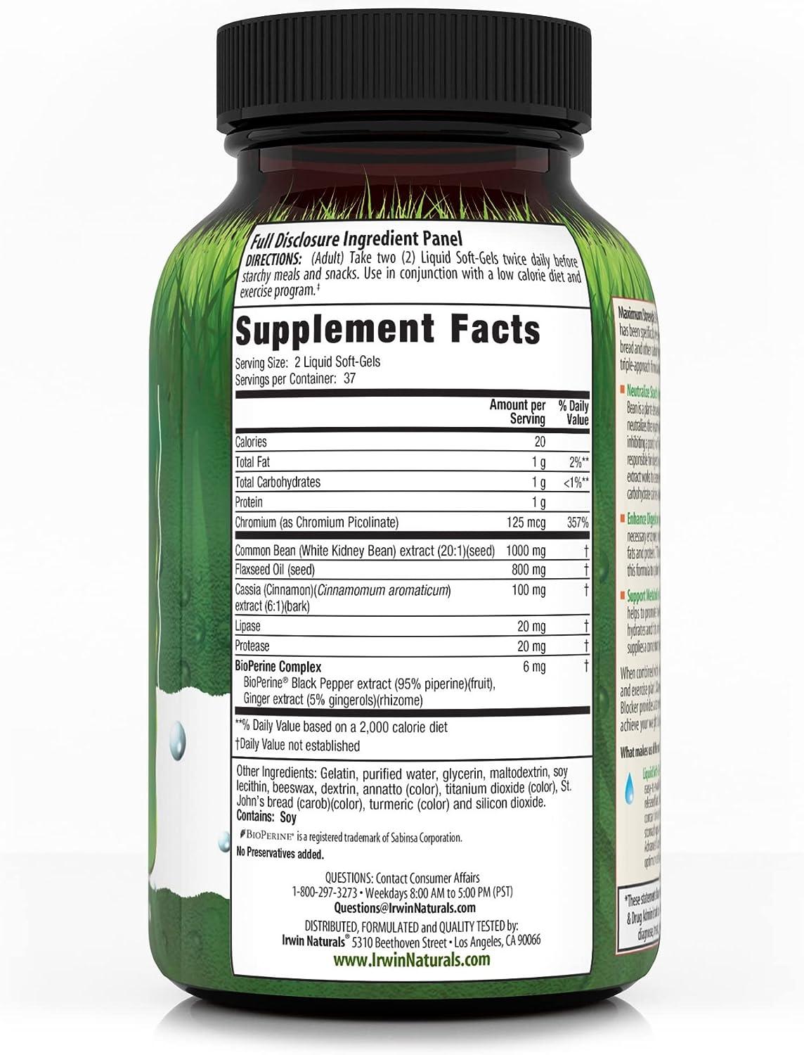 Maximum Strength 3in1 Carb Blocker by Irwin Naturals, Neutralize