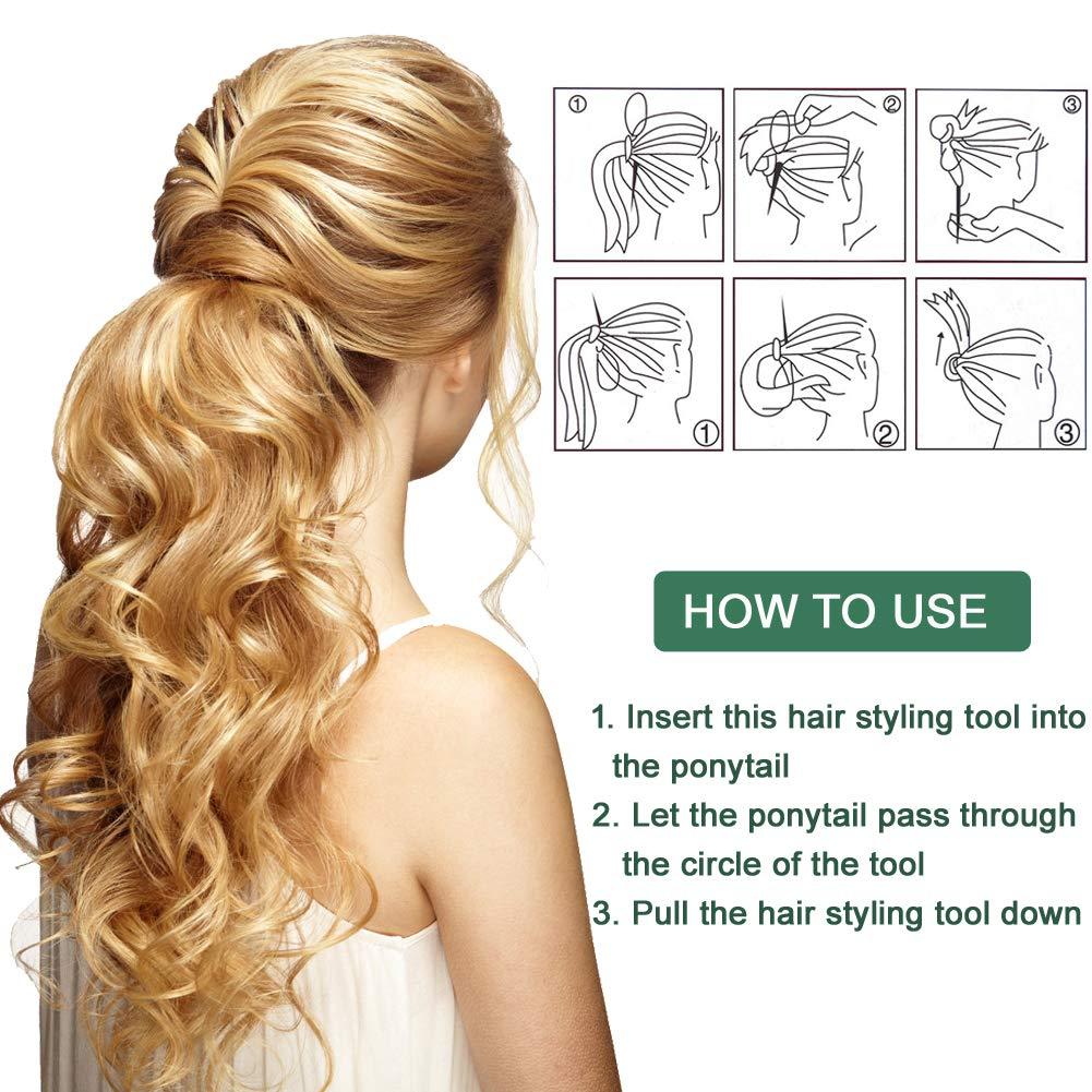 Plastic Hair Loop Tool Magic Topsy Tail Braid Ponytail Styling