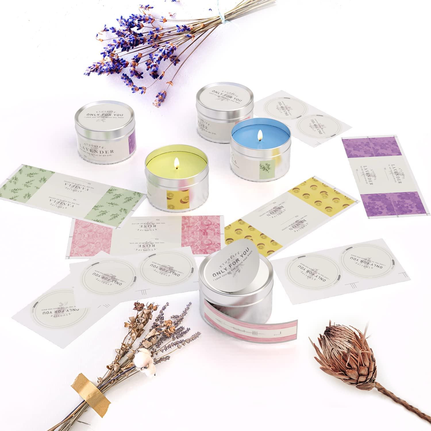 Candle Making Kit, DIY Candle Making Supplies Include Soy Wax,Wicks,  Melting Pot,Candle tins, Scents,Dyes, Sticker for DIY Scented Candles 