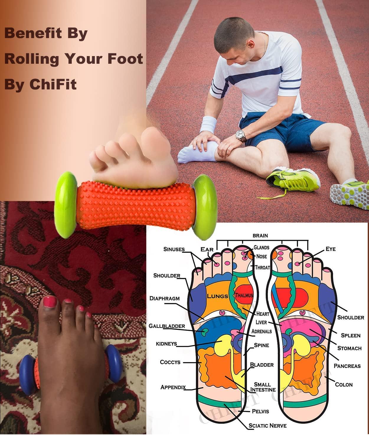 ChiFIT Reflexology Foot Massager Tool, Plantar Fasciitis Relieve