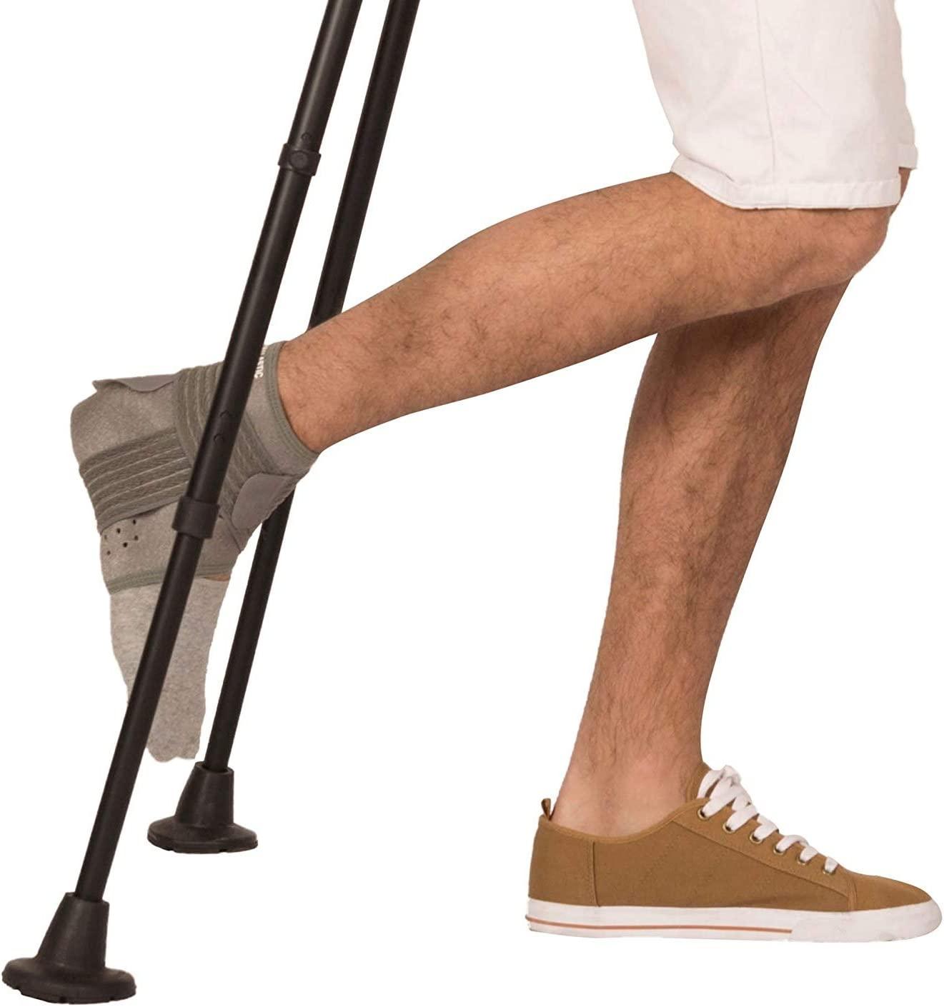 KMINA 3/4 inch Heavy Duty Rubber Cane Tips (x2) Non Slip Crutch Tips