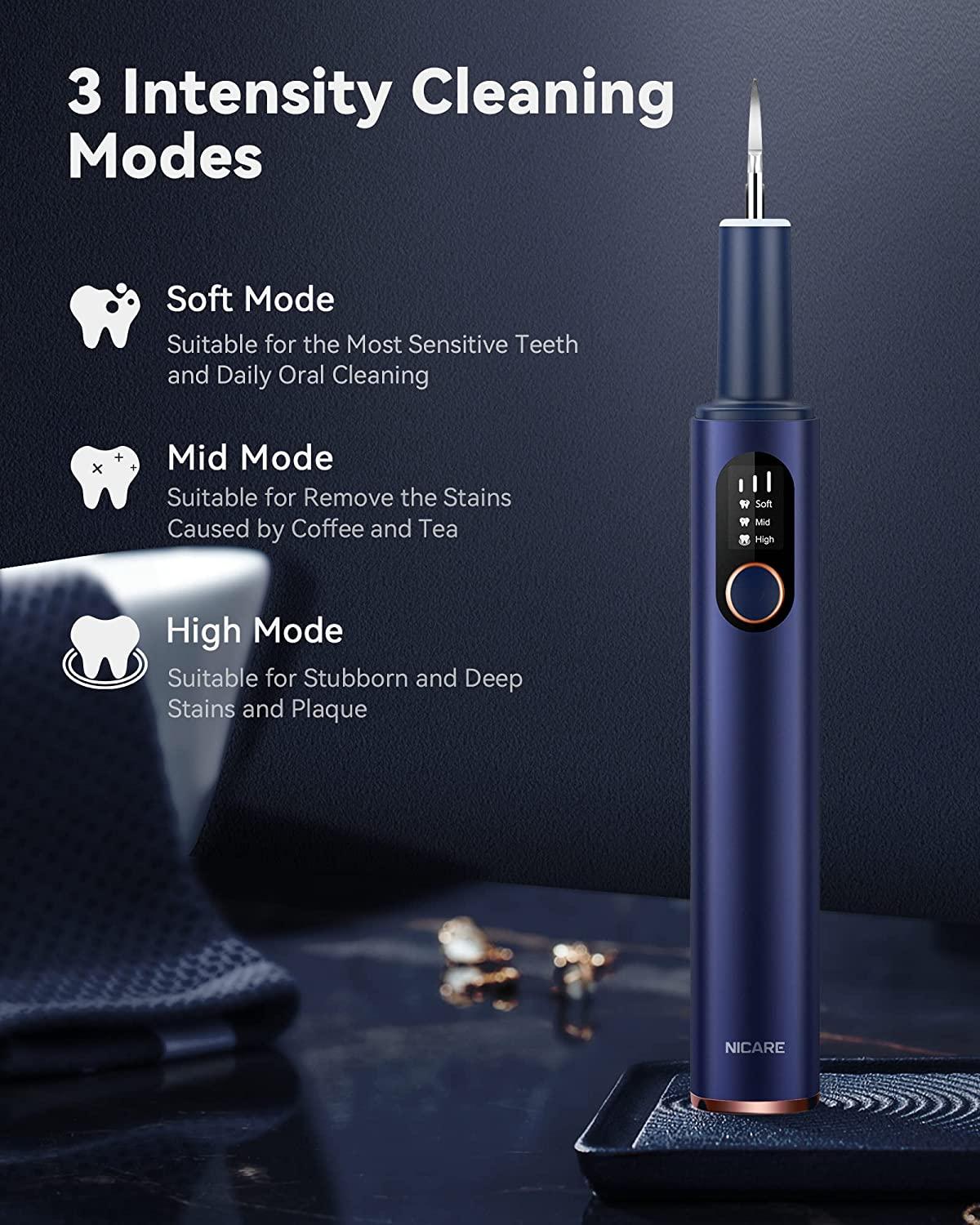 NICARE Teeth Cleaner Kit Navy Dental Tool for Effective Tooth Cleaning