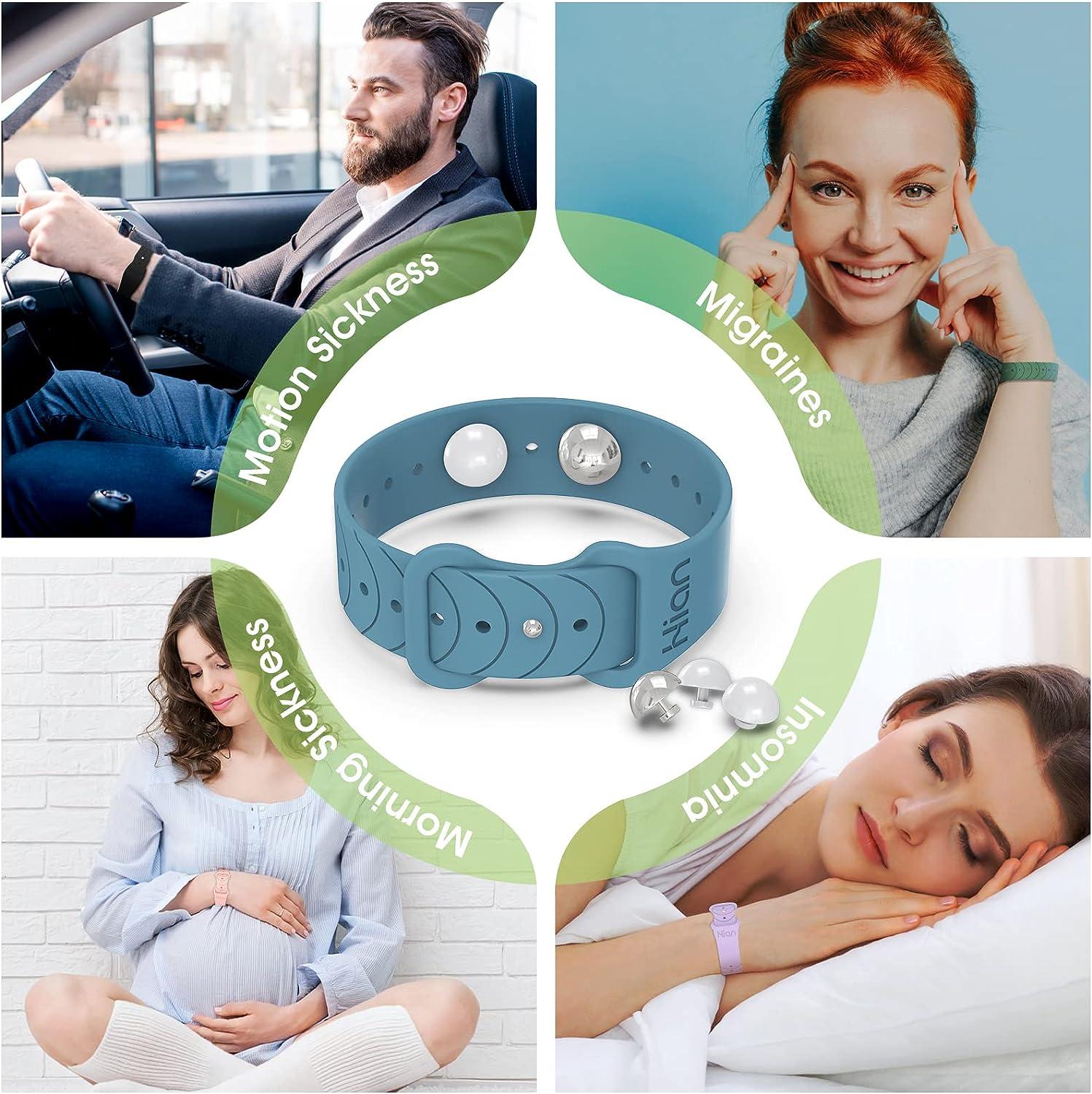 Motion Sickness Bands/Adjustable Acupressure Wristbands/Relief