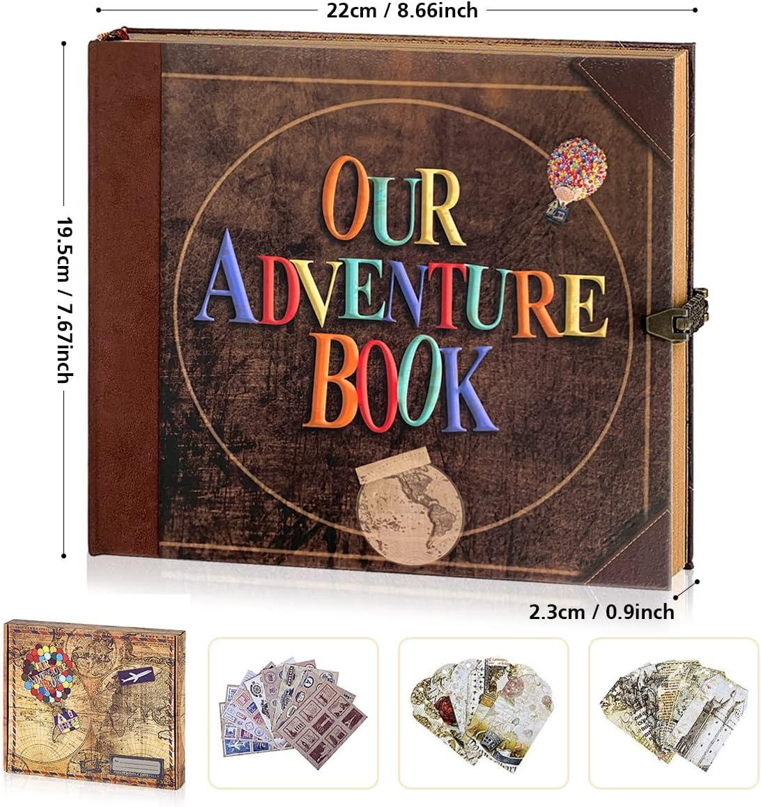 LINKEDWIN 12x12 Inch Our Adventure Book Scrapbook Album, 60 Pages (Our  Adventure Book)