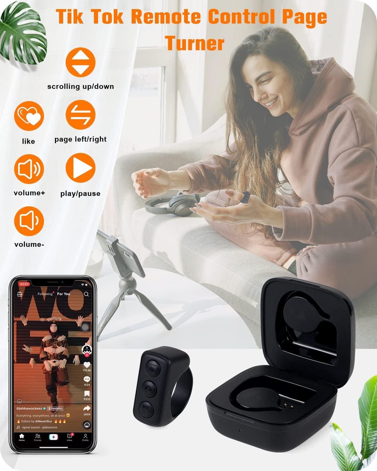 TikTok-Télécommande avec application Kindle, Bluetooth, caméra