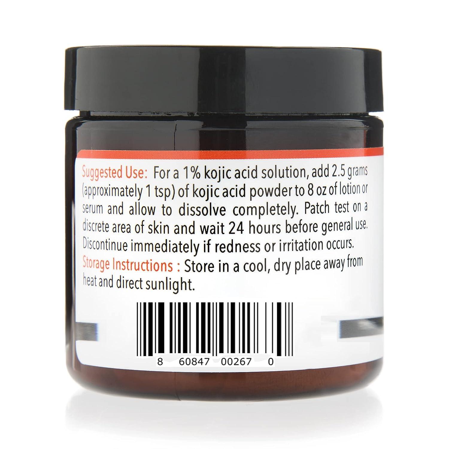 Pure Kojic Acid Powder for Skin Lightening & Brown Spot Removal - DIY ...