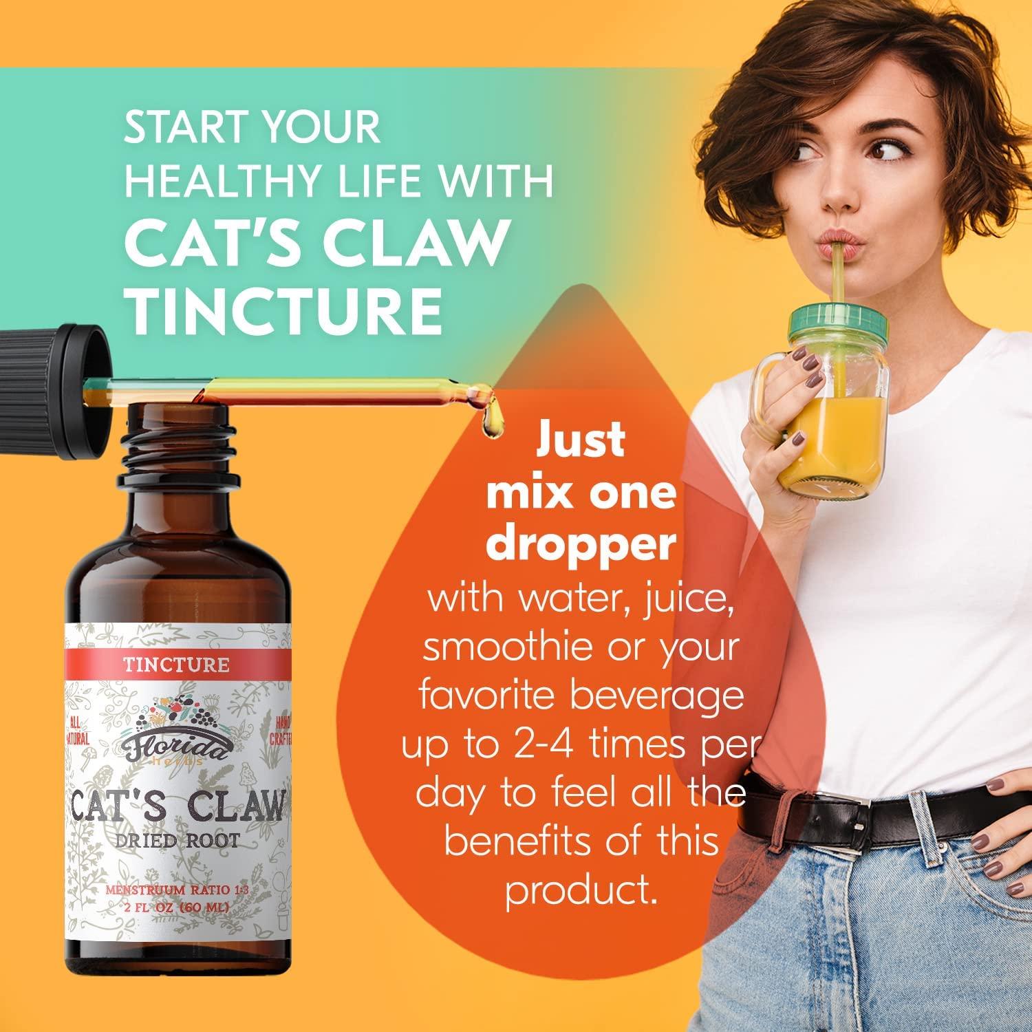 Cats Claw Tincture Immune Support Cat's Claw Alcohol Free Extract