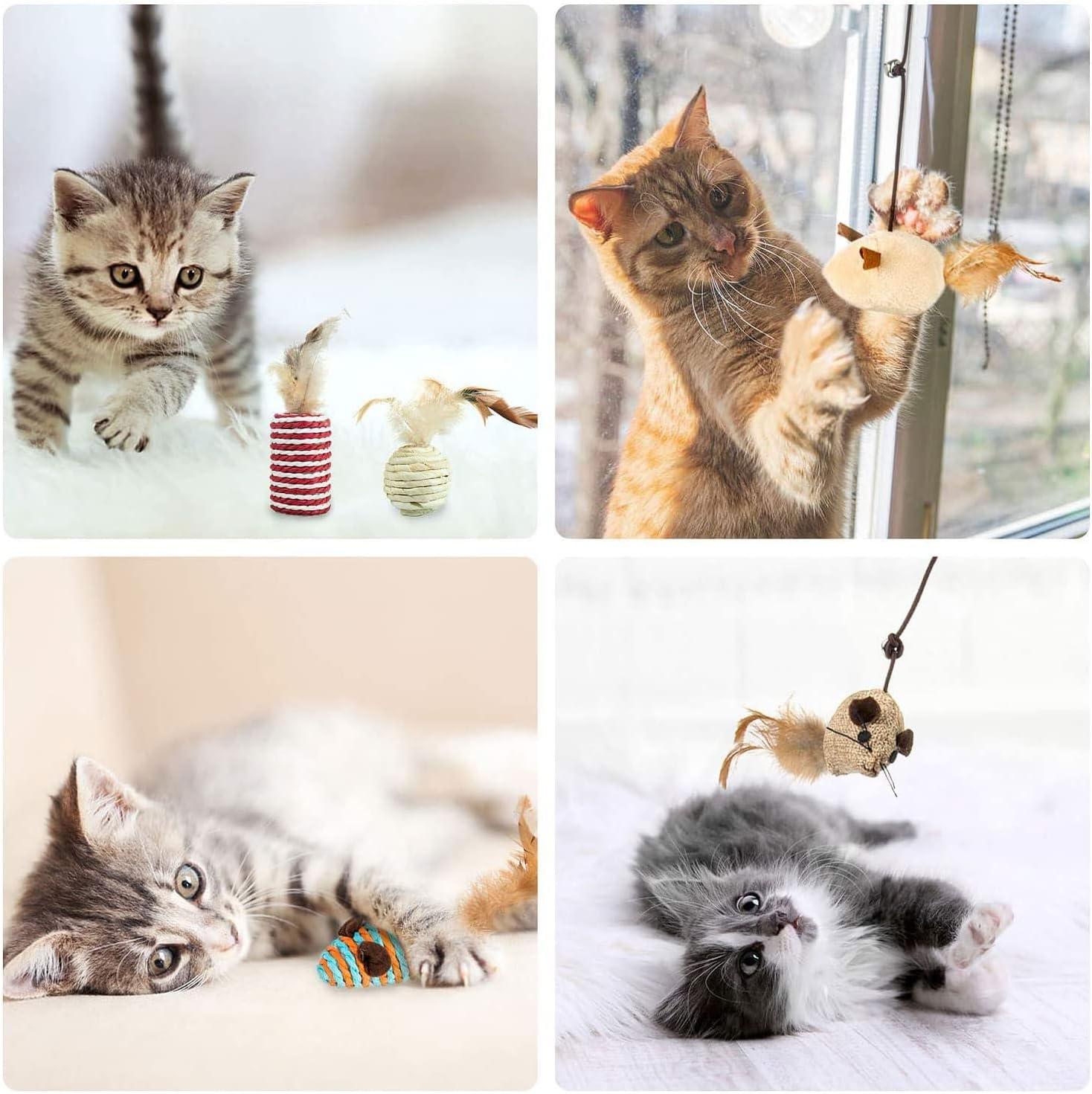 Shop Sunshine Smile Cat Toys Set - Interactive 7-Part Pack for