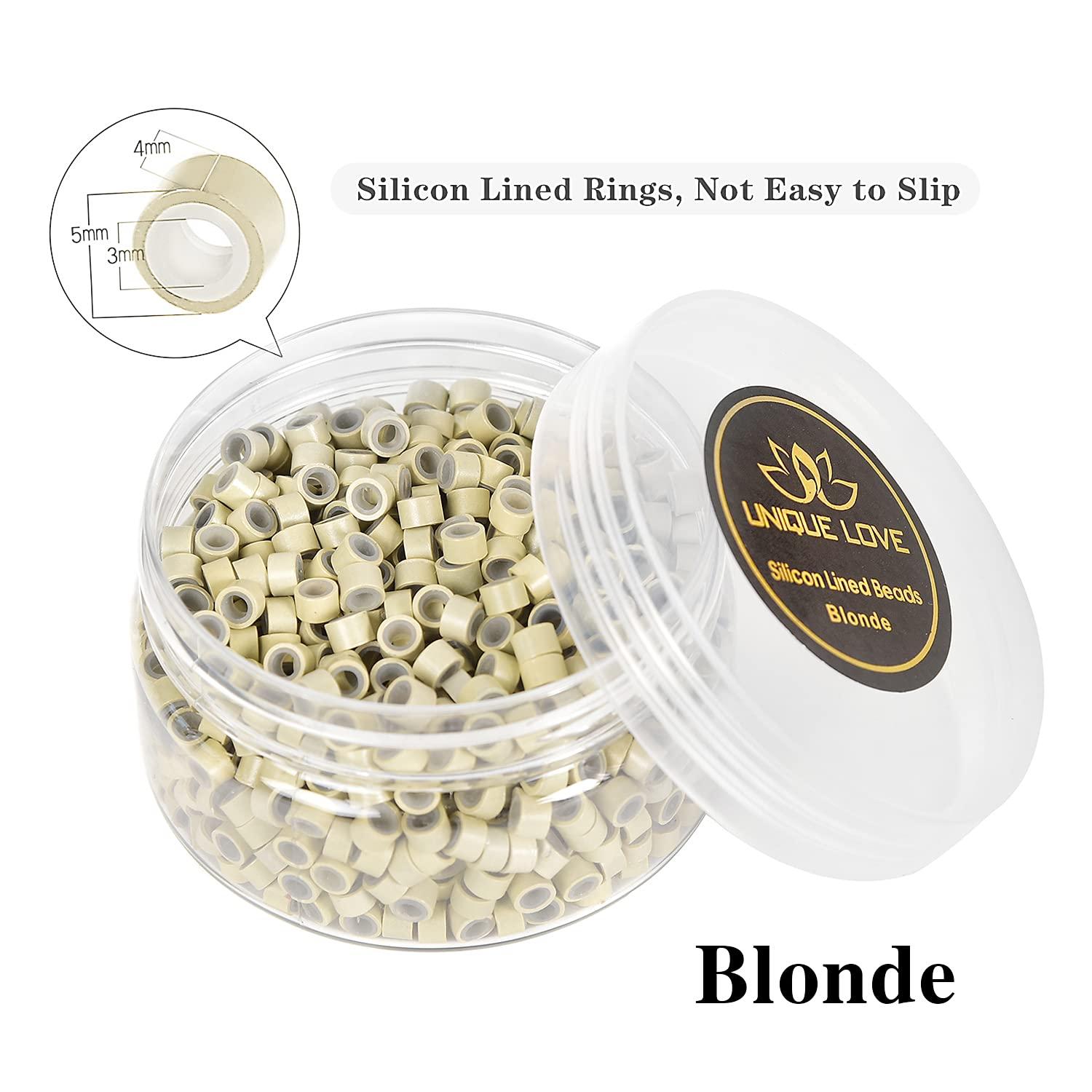 Hair Extension Beads, Blonde Microlink Beads With Silicone, 3mm Silicone  Rings For I Tip Hair Extensions - Buy Hair Extension Beads, Blonde  Microlink Beads With Silicone, 3mm Silicone Rings For I Tip