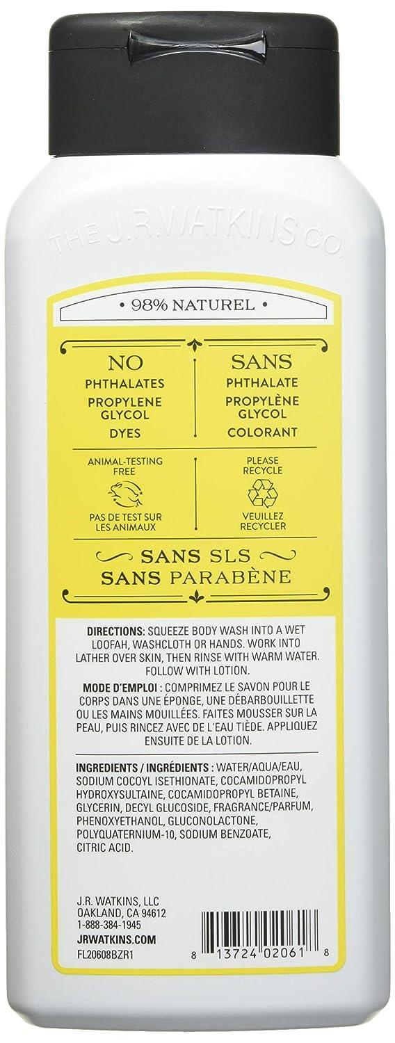 J.R. Watkins Daily Moisturizing Lemon Cream Body Wash 18 Ounce Lemon 18