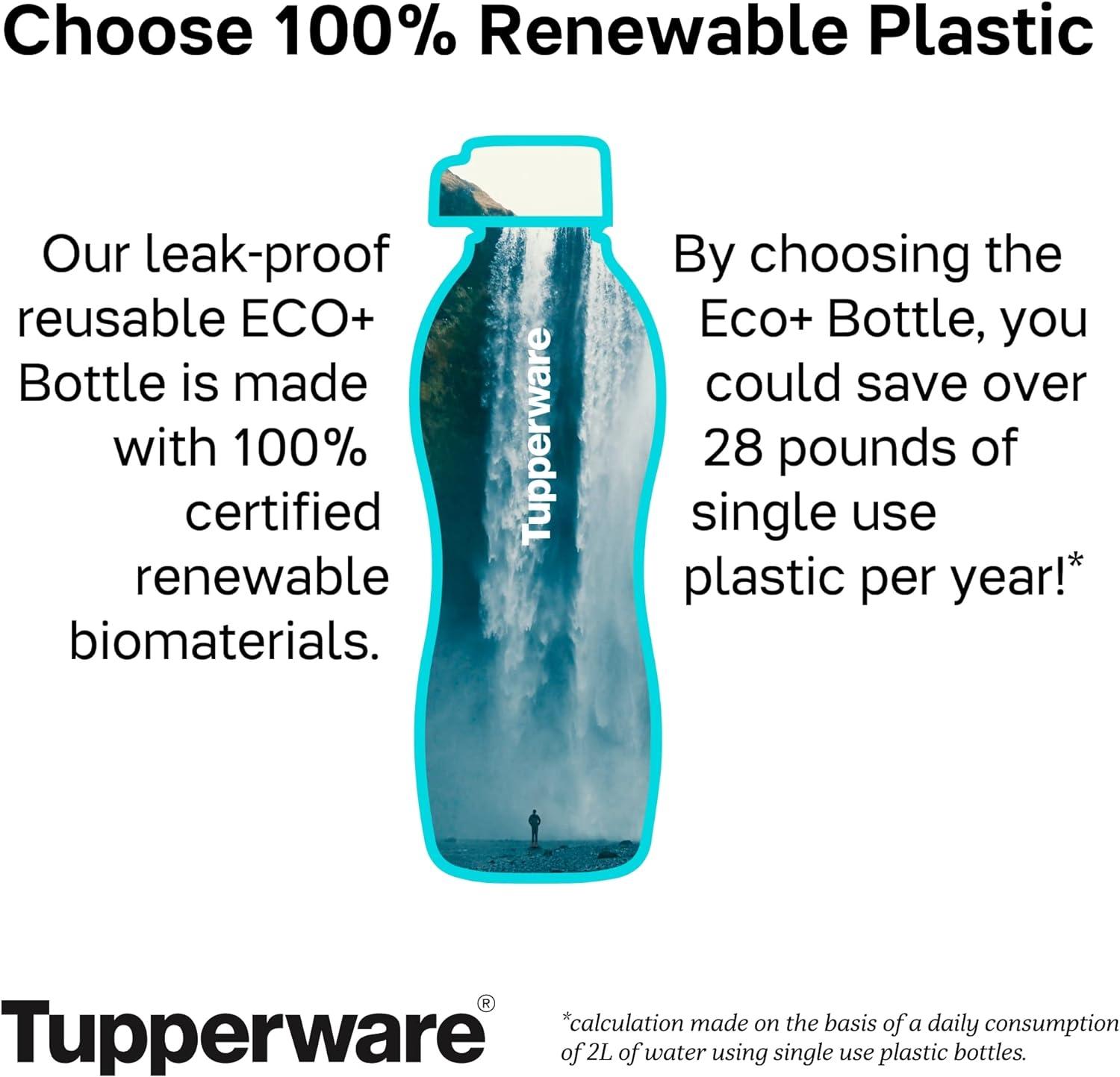 Tupperware to Go Eco Easy Flip Top Borraccia 350 ml per anidride carbonica EcoEasy 350 ml (giallo