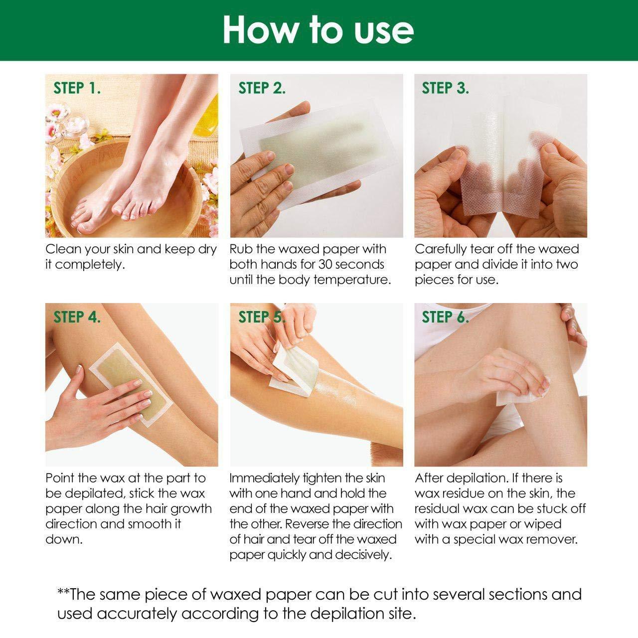 Avashine Wax Strips for Arms, Legs, Underarm Hair, Eyebrow, Bikini, and