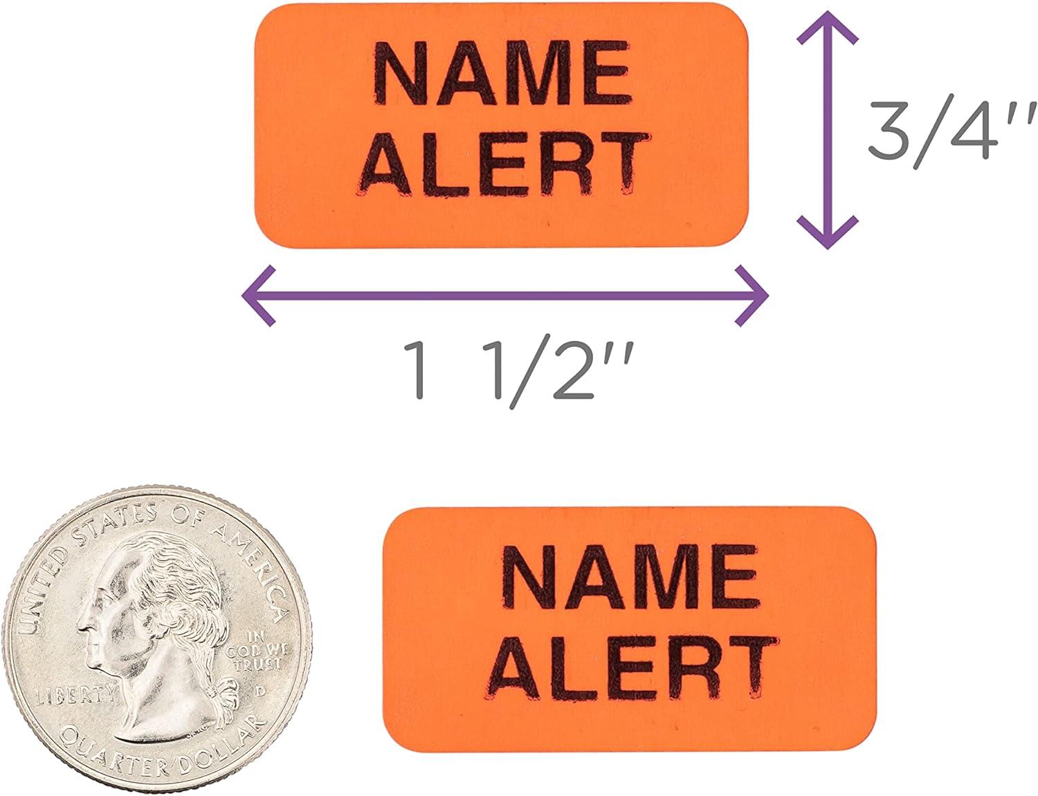 Carstens Medical Stickers Name Alert Alert and Instruction Labels for Medical Charts Red and