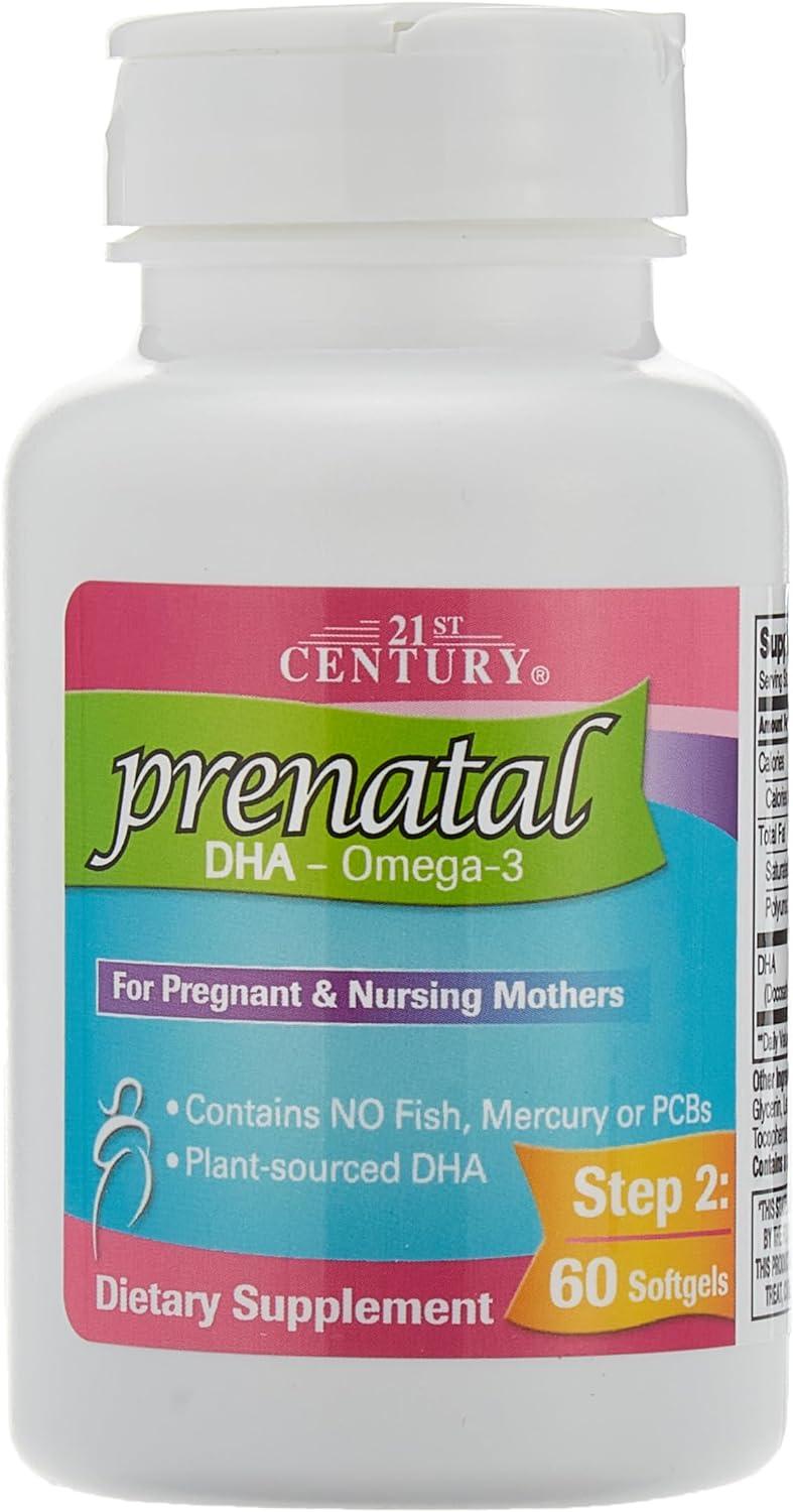 21st Century Prenatal Multivitamin with DHA 2 Bottles, 60 Tablets and