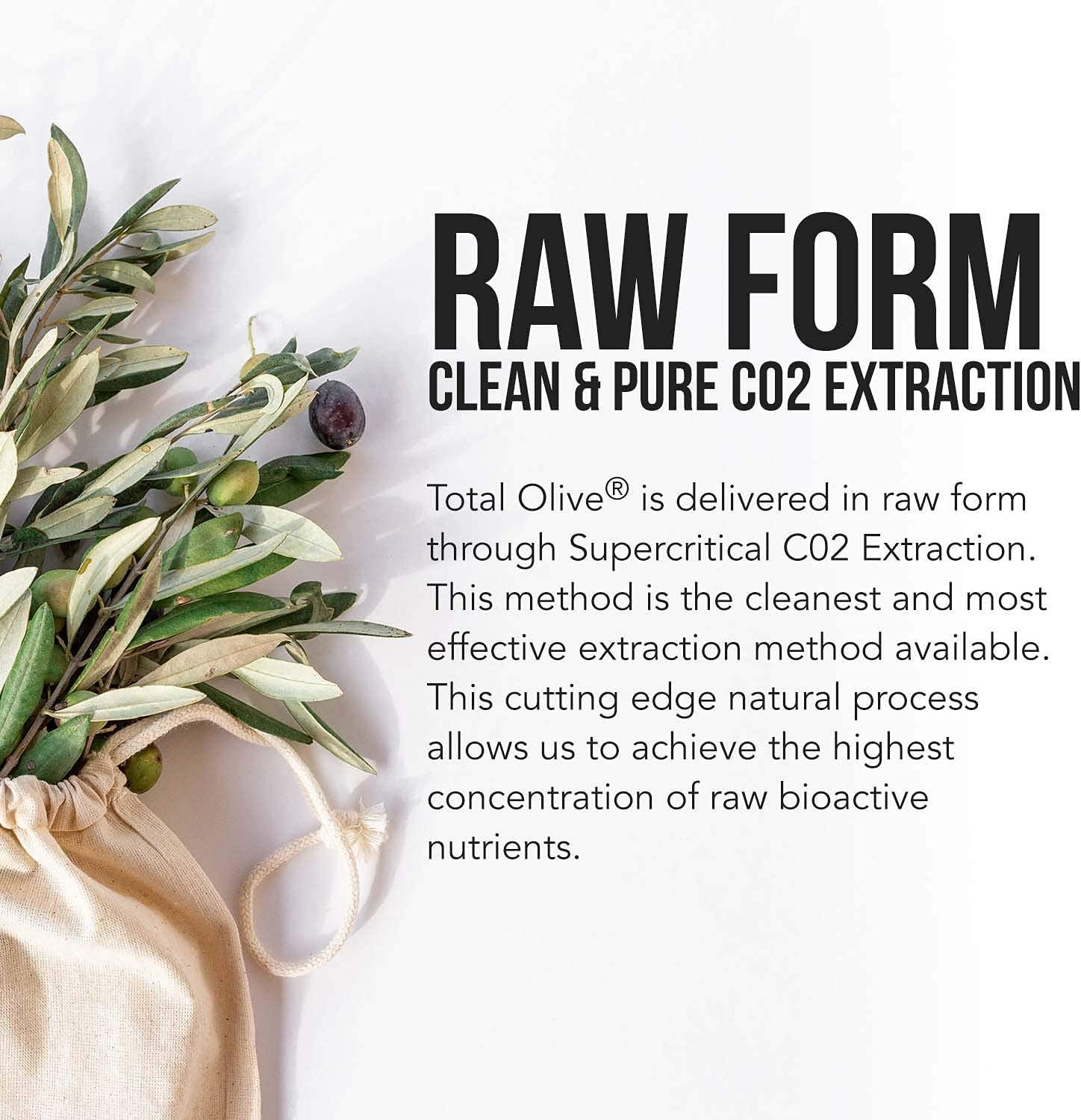 Total Olive Olive Leaf Extract (40 Oleuropein) Plus Olive Fruit Extract (20 Hydroxytyrosol