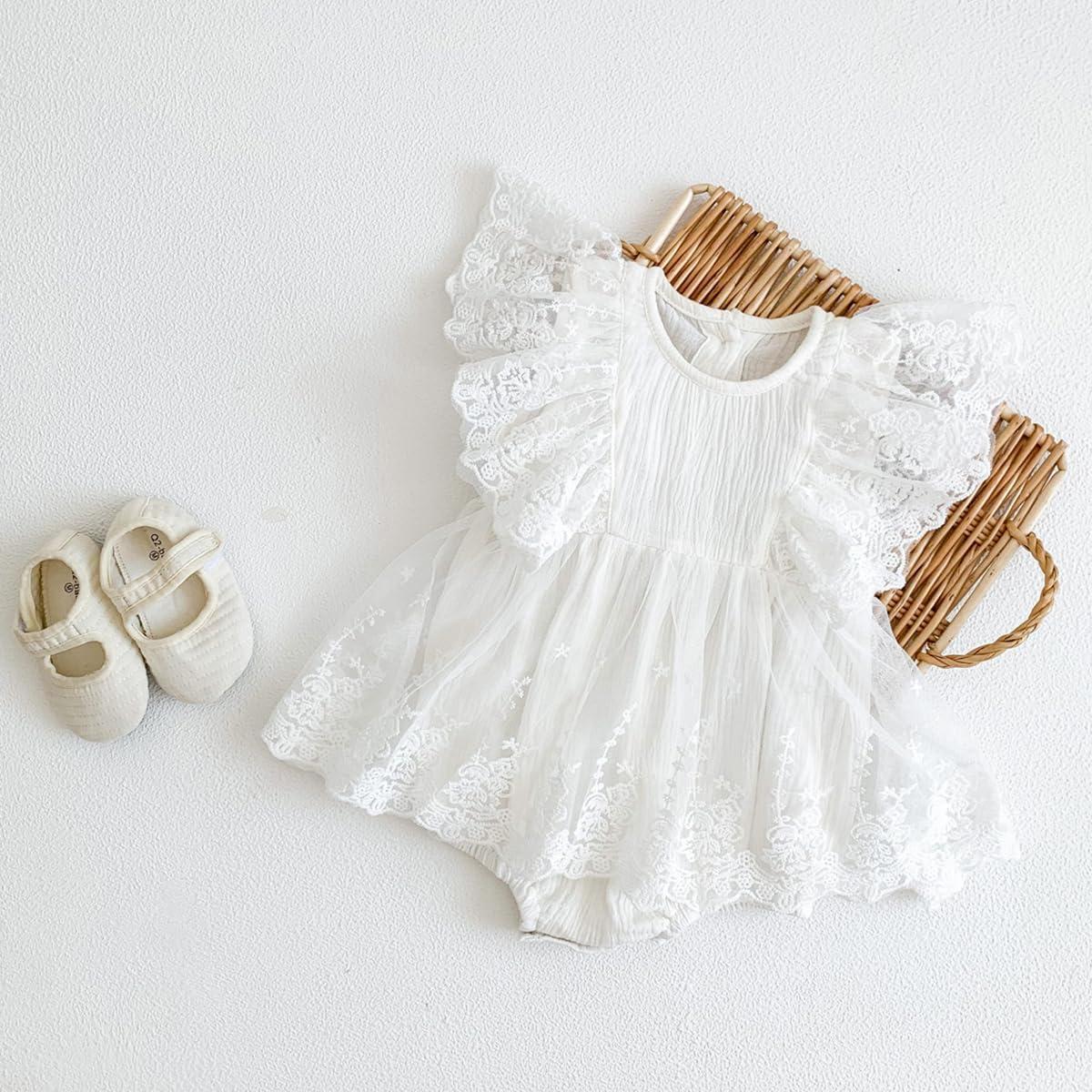imKutie Baby Girl Romper - Lace Embroidery Princess Tulle Dress for 1st Birthday, Cake Smash Outfit - White Lace (12-18 Months) | Buy Now with Express International Delivery | GoSupps.com imKutie Baby Girl Romper - Lace Embroidery Princess Tulle Dress for 1st Birthday, Cake Smash Outfit - White Lace (12-18 Months) | Buy Now with Express International Delivery | GoSupps.com
