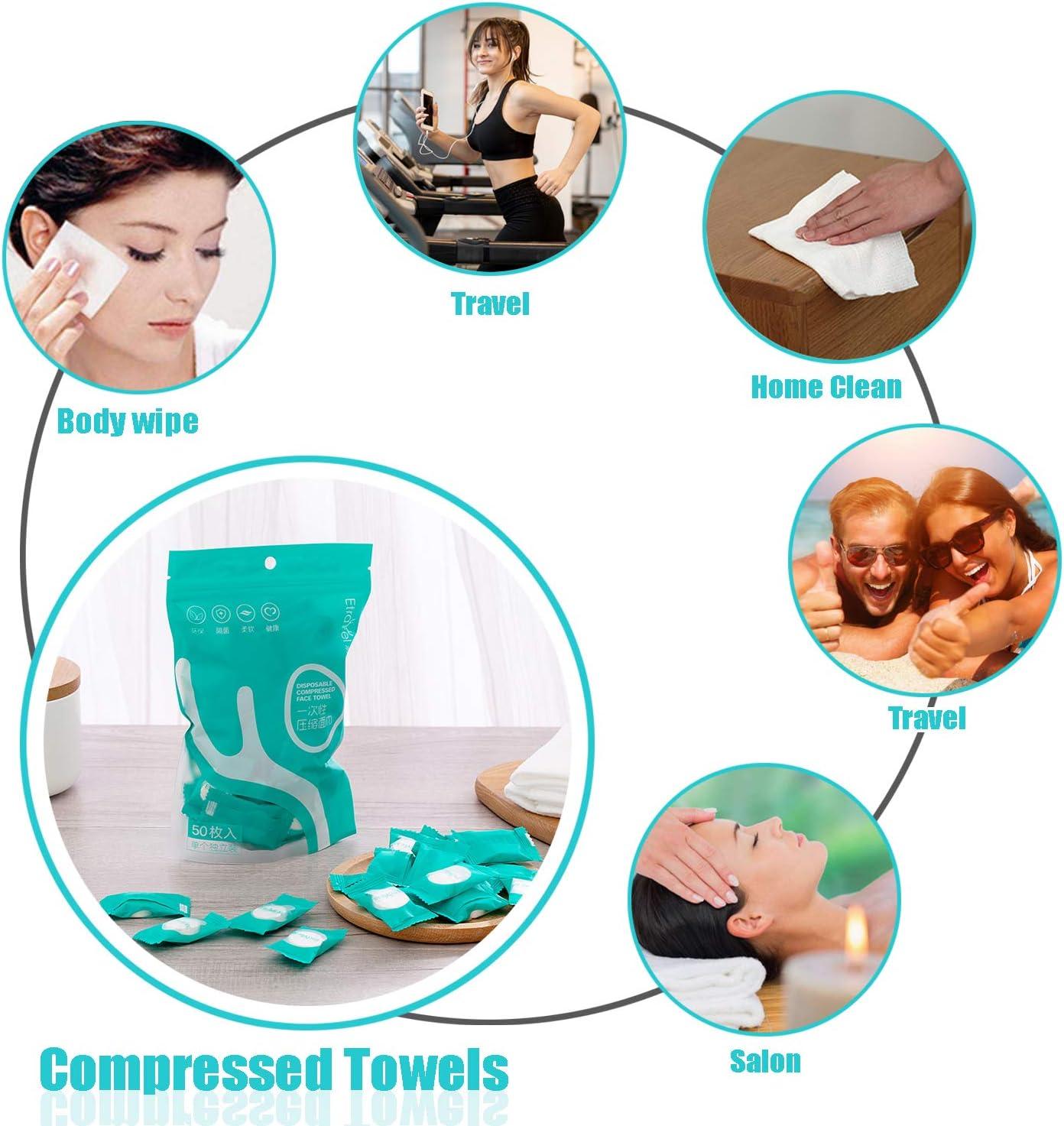 20 Pieces Compressed Towels Portable Disposable Mini Compressed Coin Tissue  Toilet Paper Tablets for Travel, Camping, Hiking, Sport, Beauty Salon, Home  Hand Wipes Add Water 