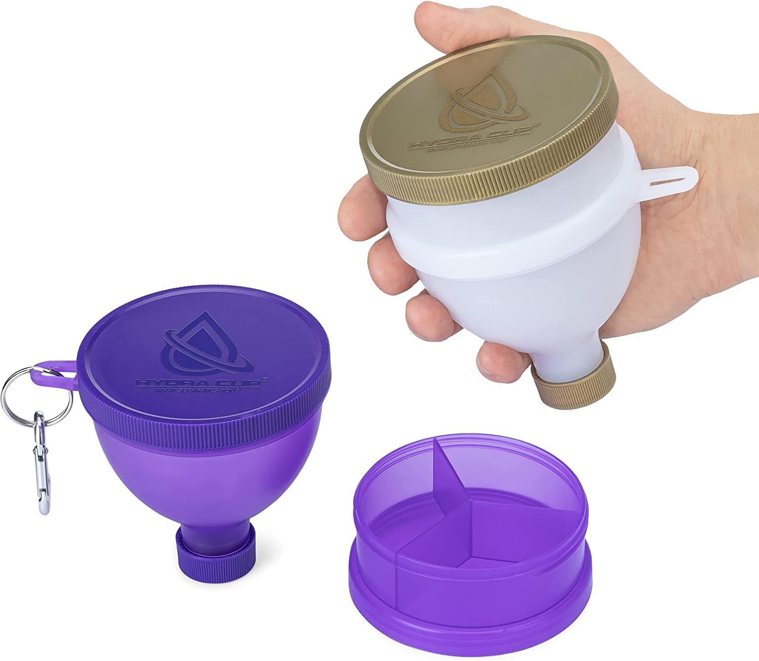 ProStand [6 Pack] - Funnels w/Stand for Filling Water Bottles with Protein  Powder, Supplement Container Set to Go or Kitchen Use, Keychain for Shaker